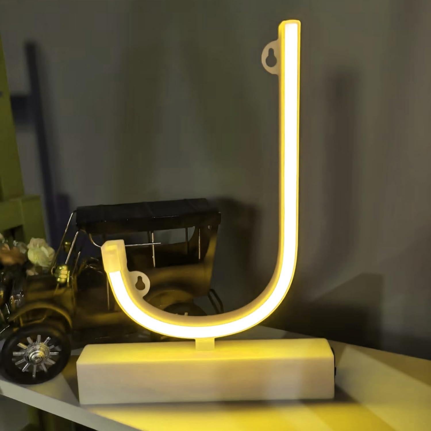 Letra Neón LED J UrsaMajor - Luz Decorativa Portátil