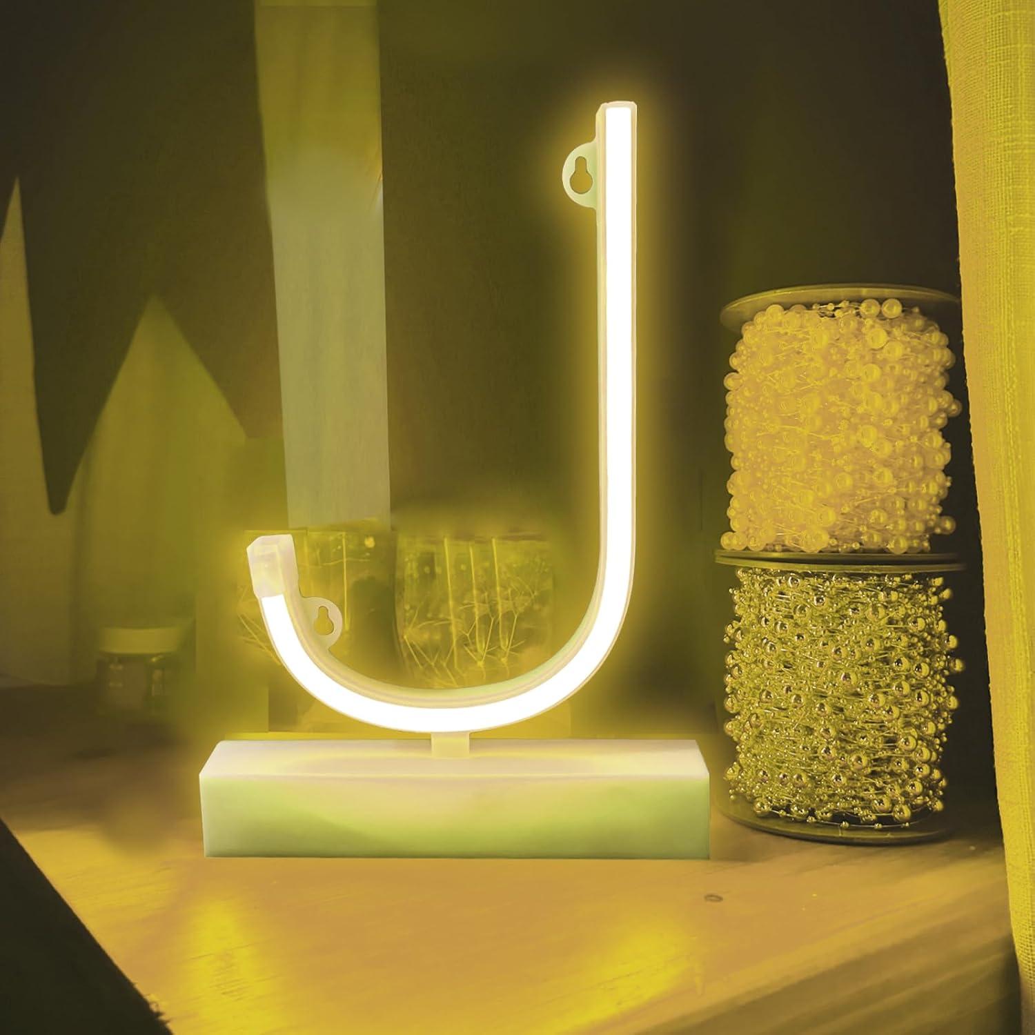 Letra Neón LED J UrsaMajor - Luz Decorativa Portátil