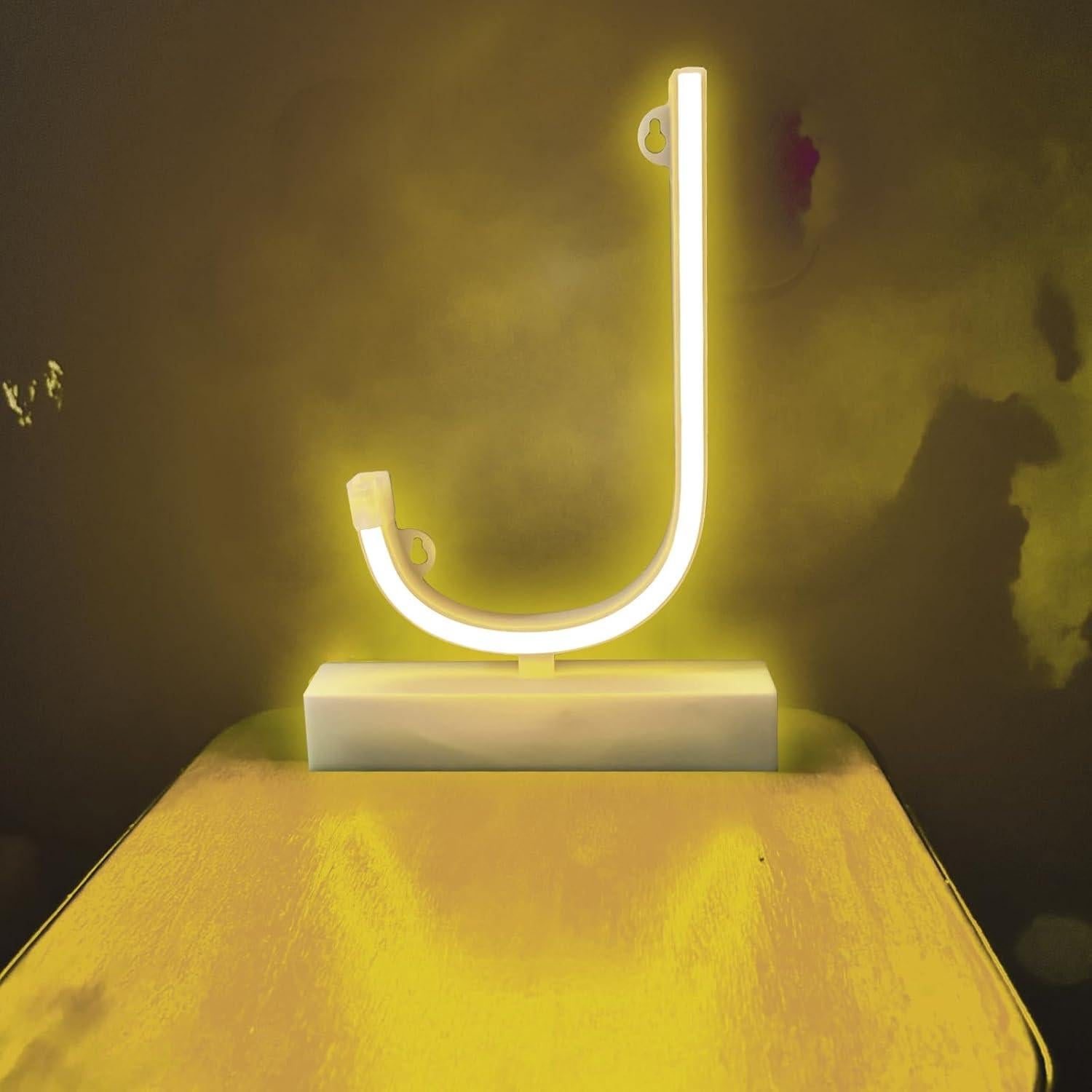 Letra Neón LED J UrsaMajor - Luz Decorativa Portátil