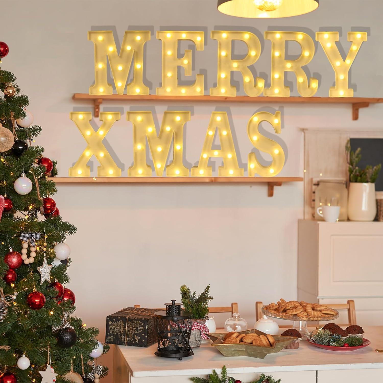 Letra O Iluminada LED QEOCP - Luz Cálida para Decoración