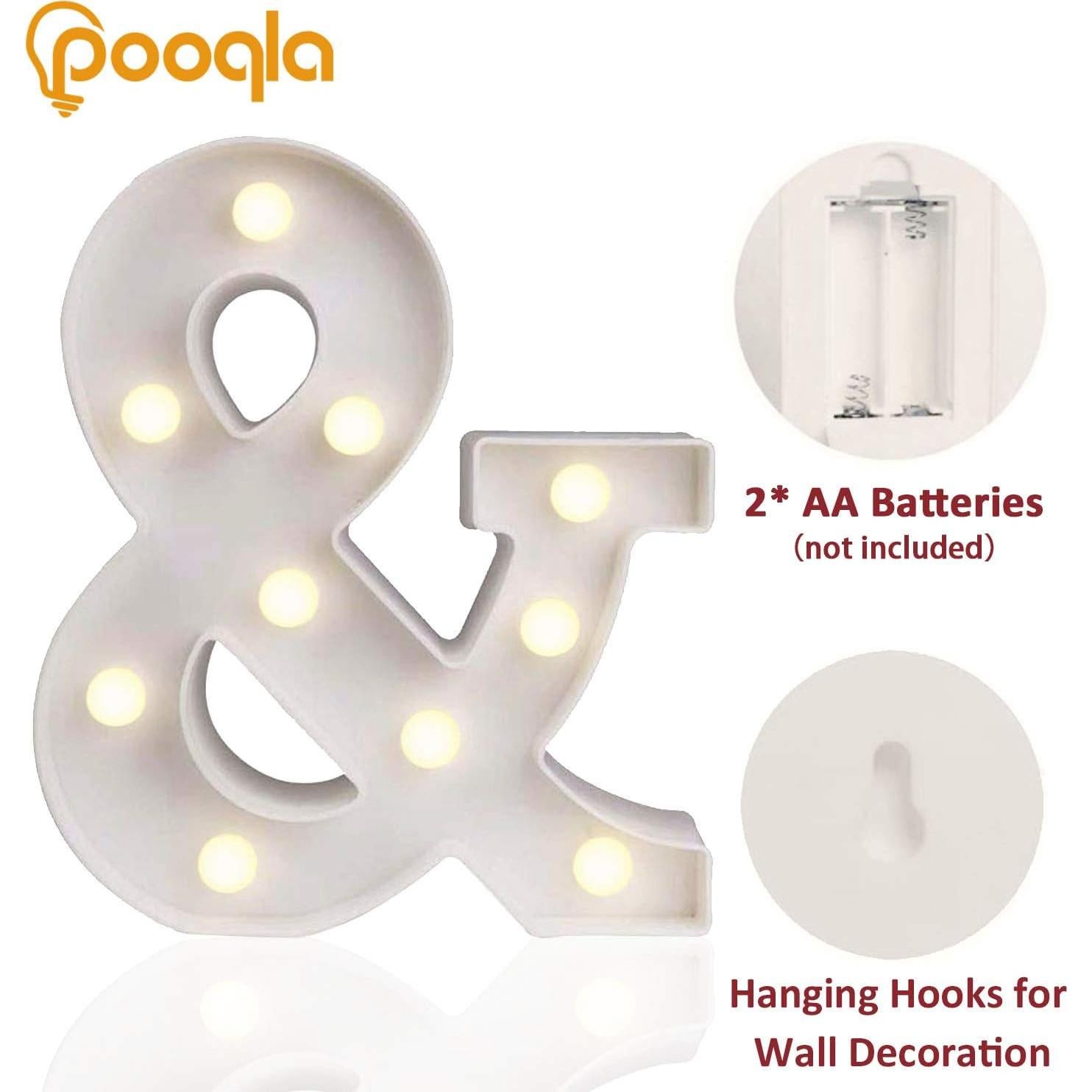 Luz LED de Letras de Marquesina Pooqla - Símbolo Ampersand
