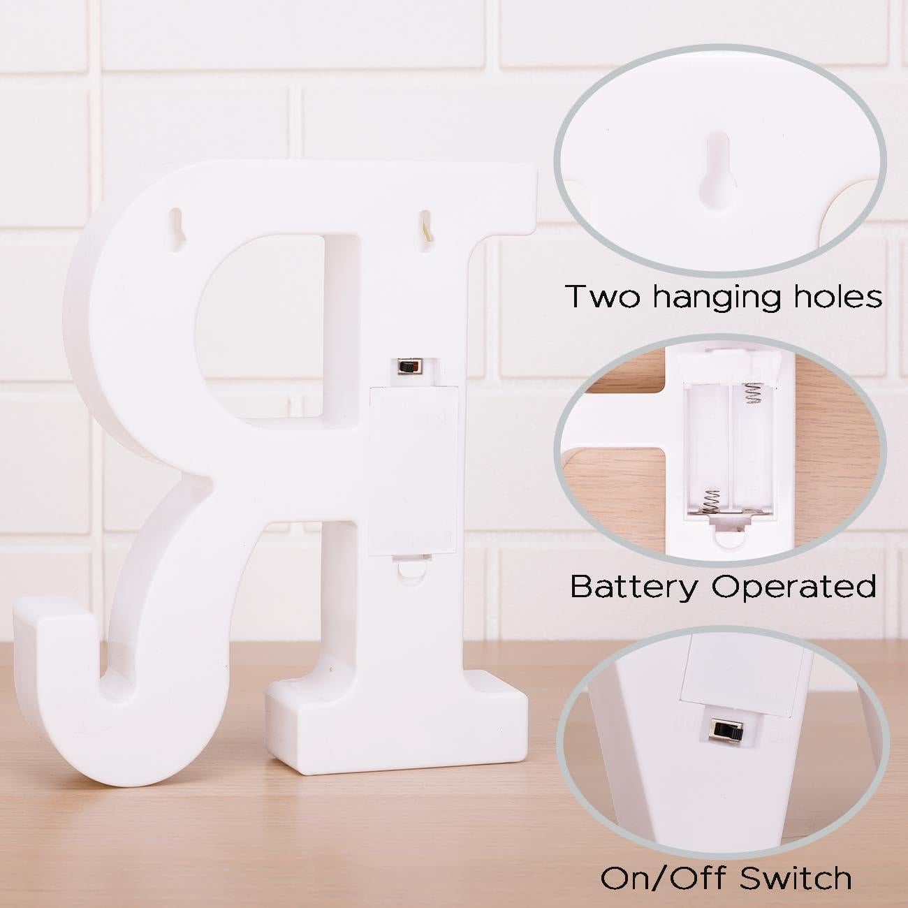 Letras Iluminadas LED DyingSwan - Letra R para Decoración