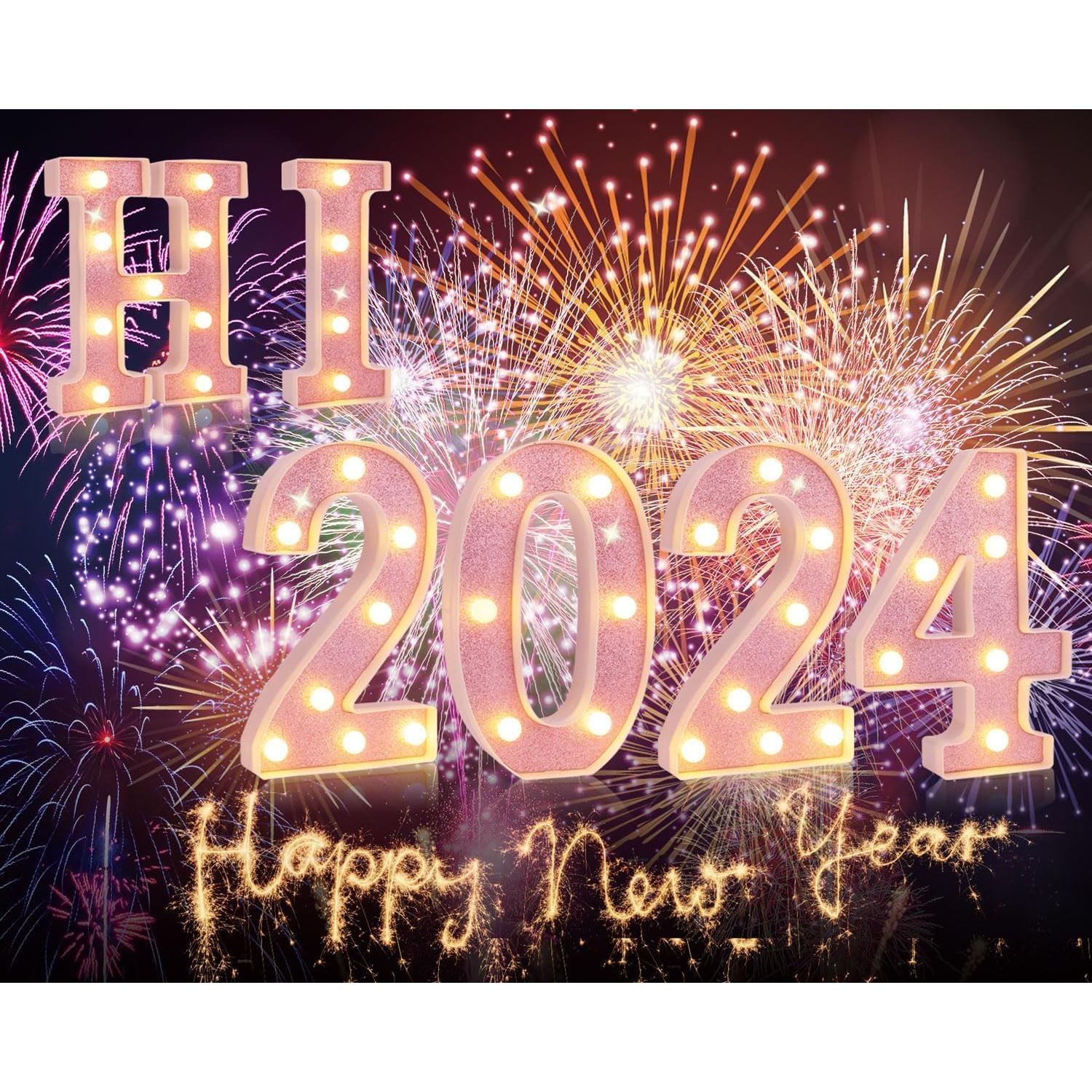 Letras Iluminadas LED Rosa DyingSwan 21.8 cm para Decoración