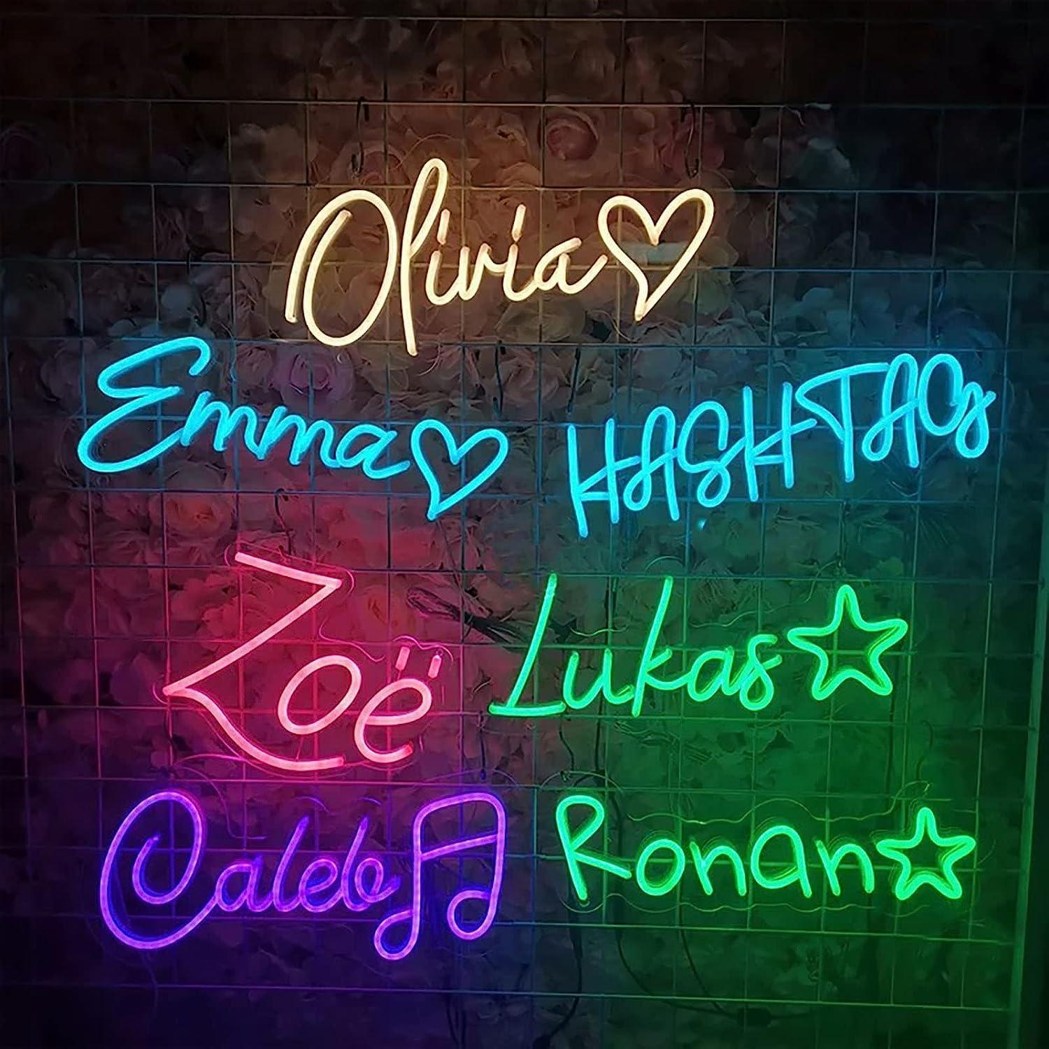 Cartel de Neón Personalizado LED Rosa para Decoración