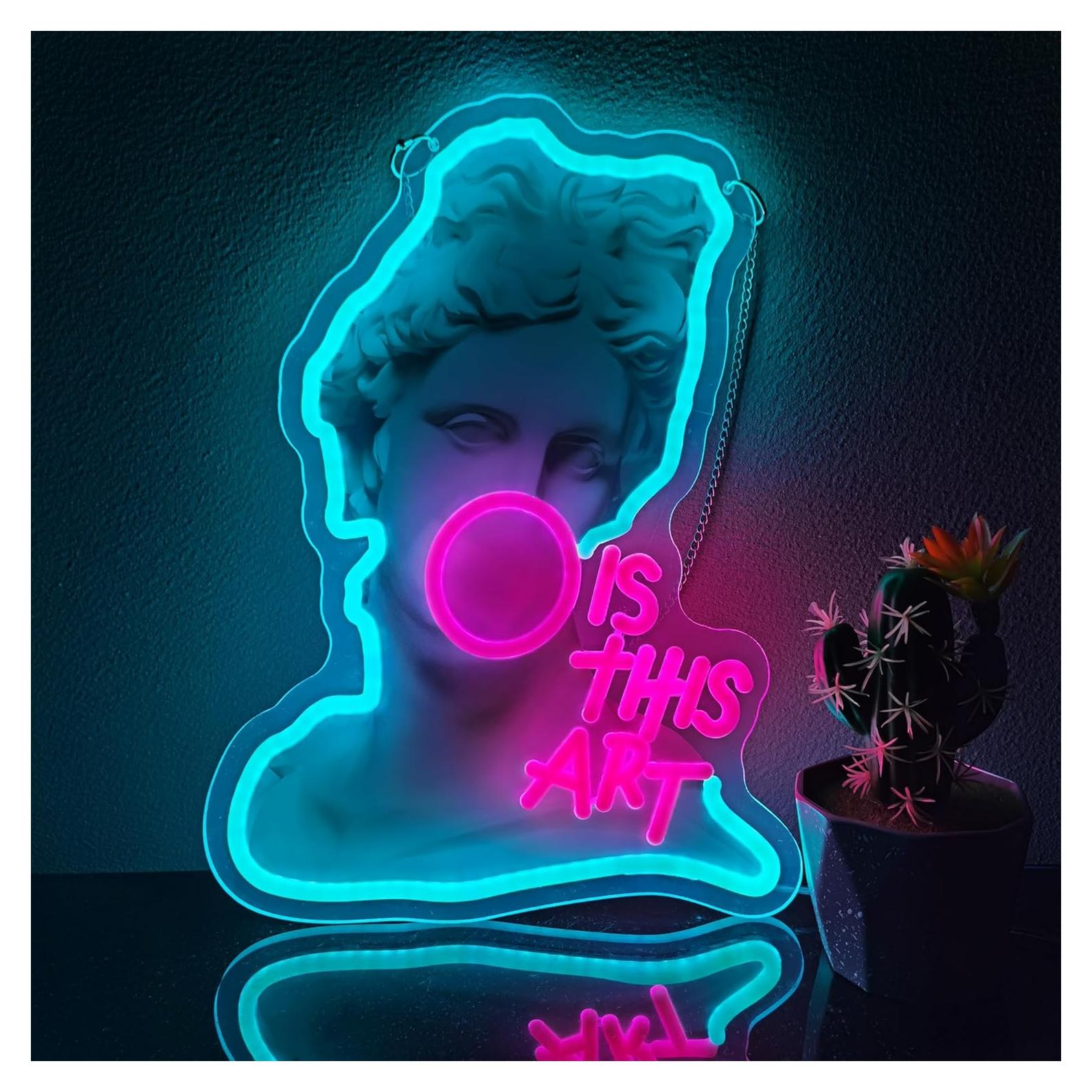 Letrero de Neón LIUISNEO Es Esto ARTE 43x33 cm con Interruptor