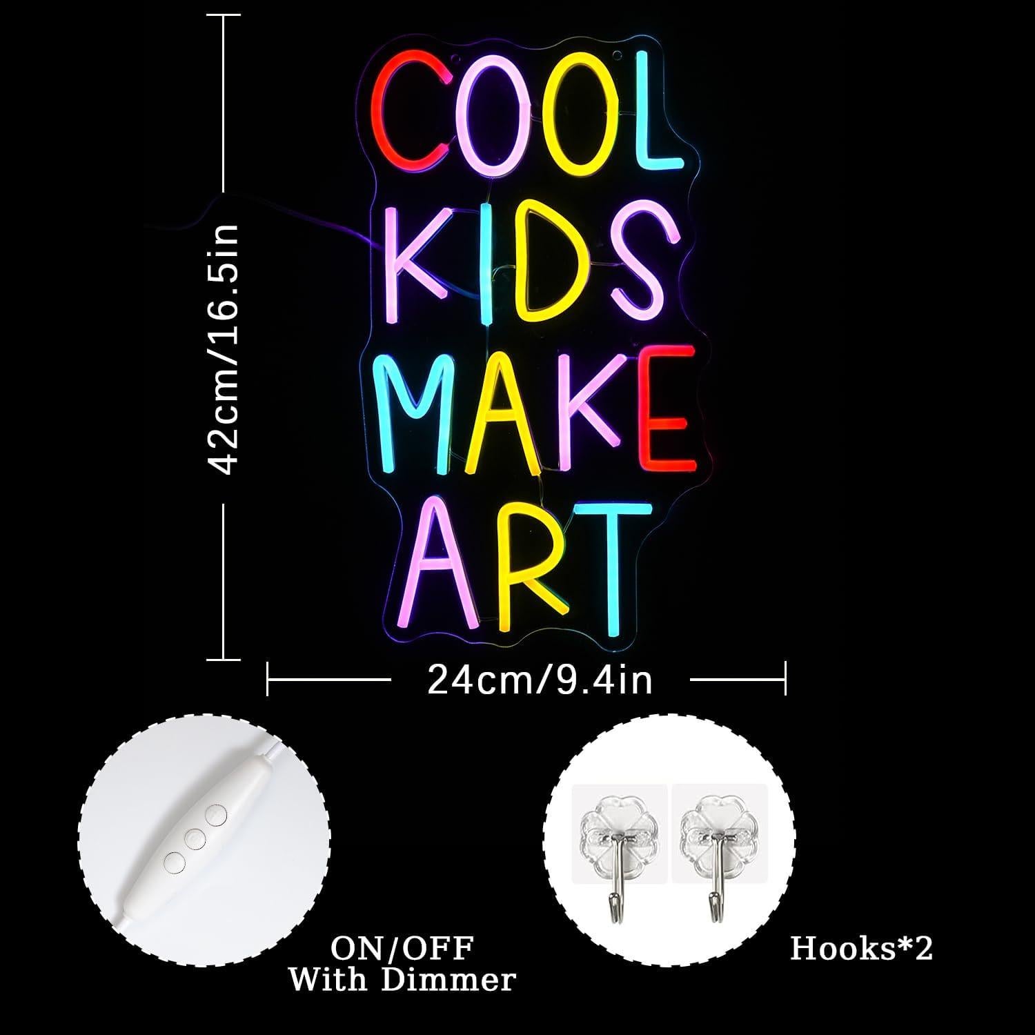 Letrero Neón Colorido Xixkilly 42x30 cm para Aula y Decoración