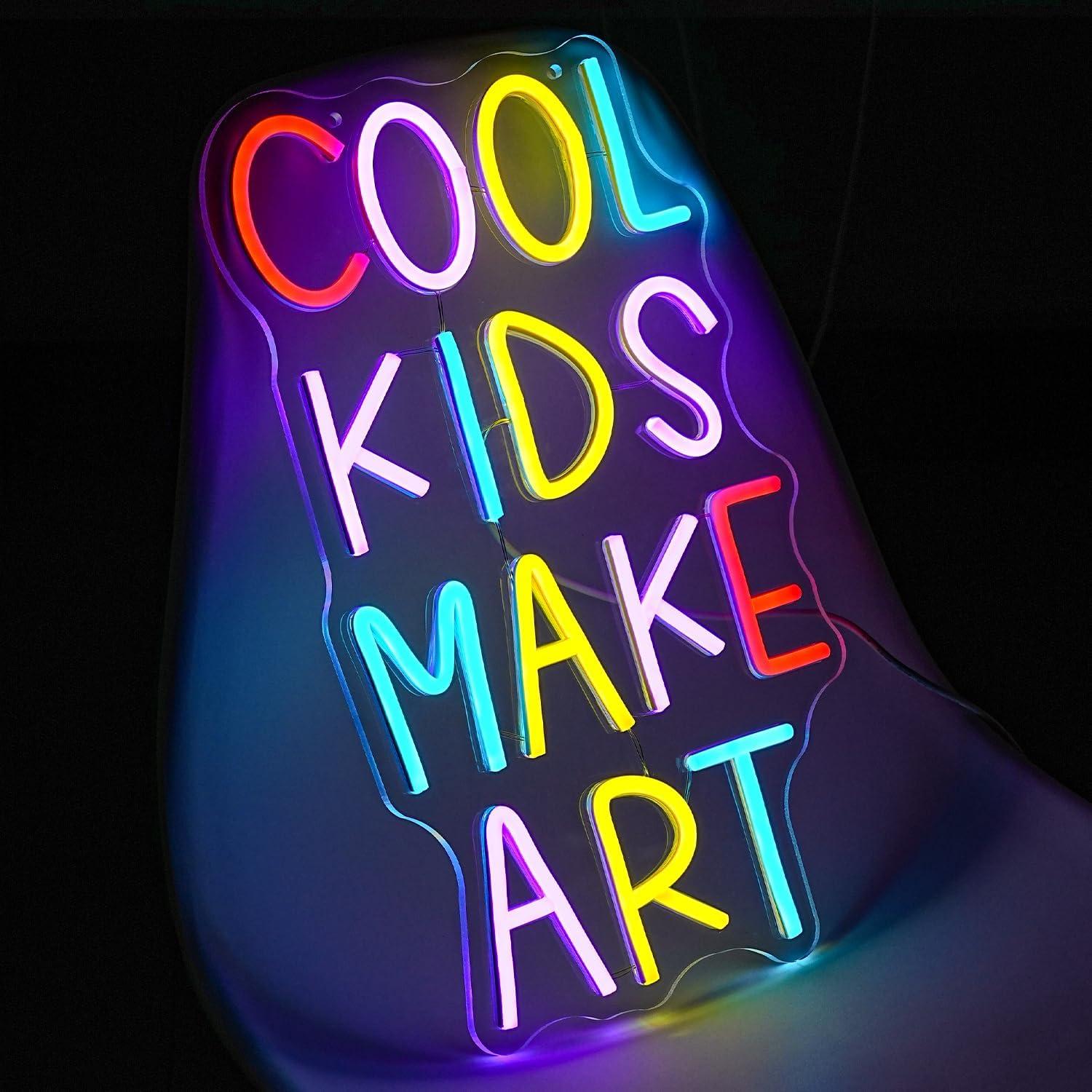 Letrero Neón Colorido Xixkilly 42x30 cm para Aula y Decoración