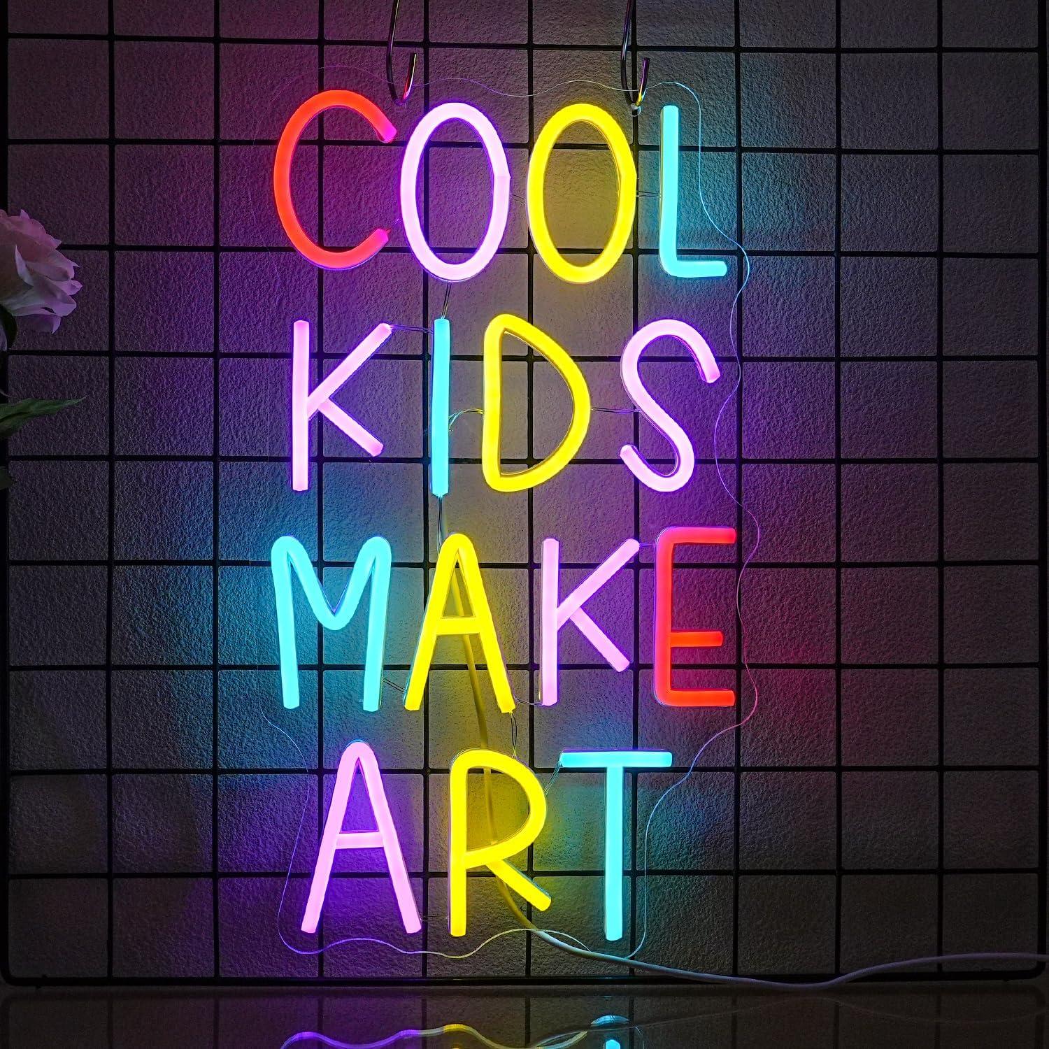 Letrero Neón Colorido Xixkilly 42x30 cm para Aula y Decoración