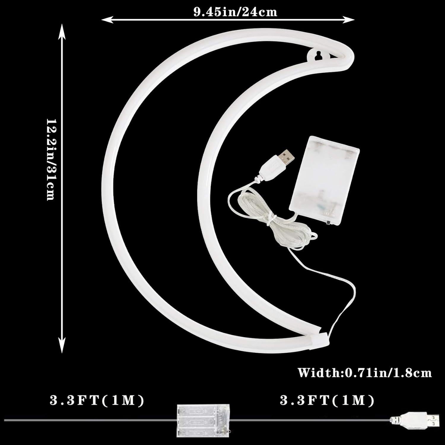 Luz Nocturna LED YAOZHOU Luna Blanca Cálida 4.5W USB