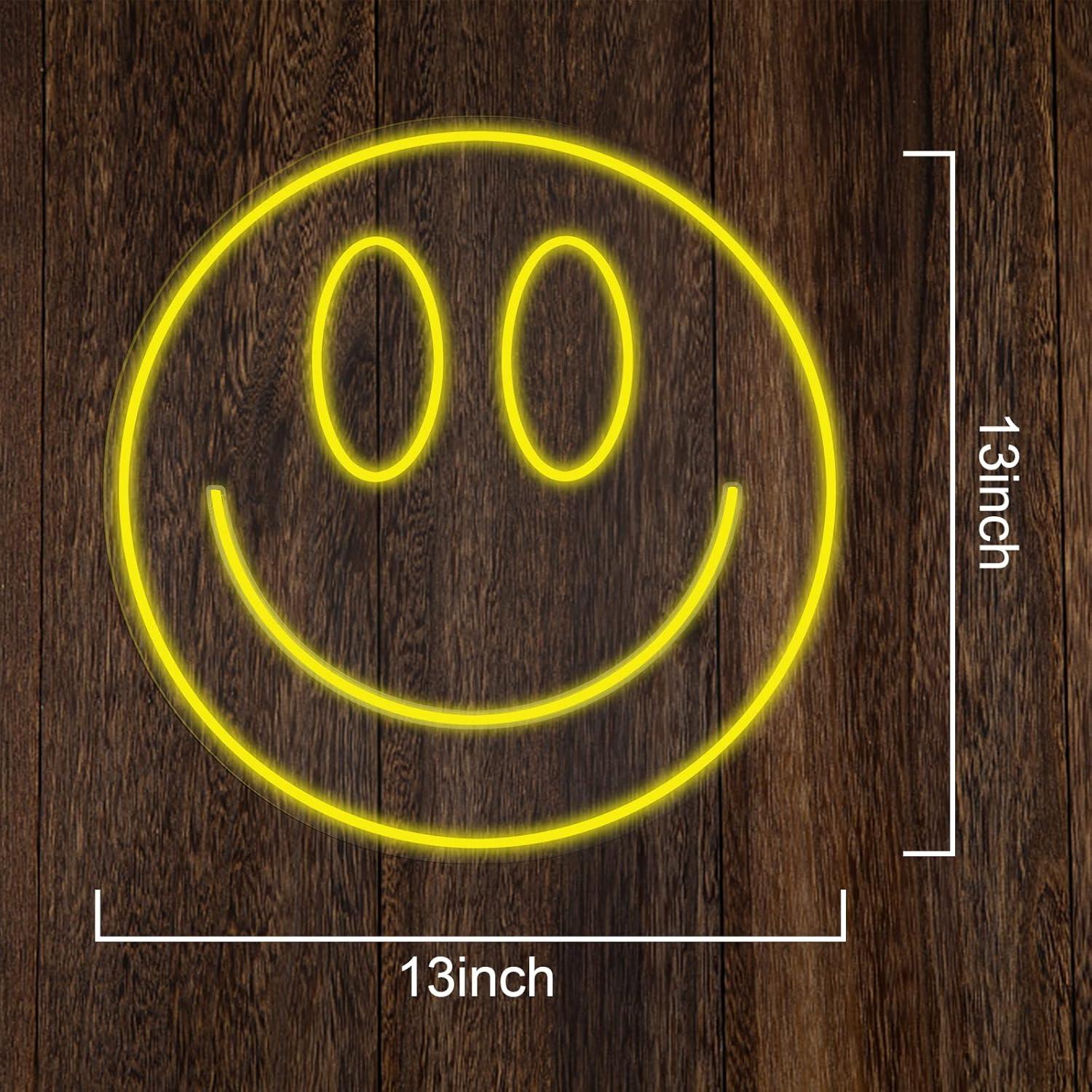 Letrero de Neón Sonriente Fionnuar 33cm Luz LED Decorativa