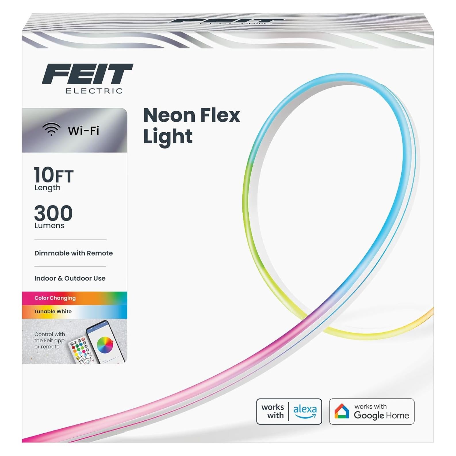 Tira LED Neón Inteligente Feit Electric 3.05m RGBW WiFi