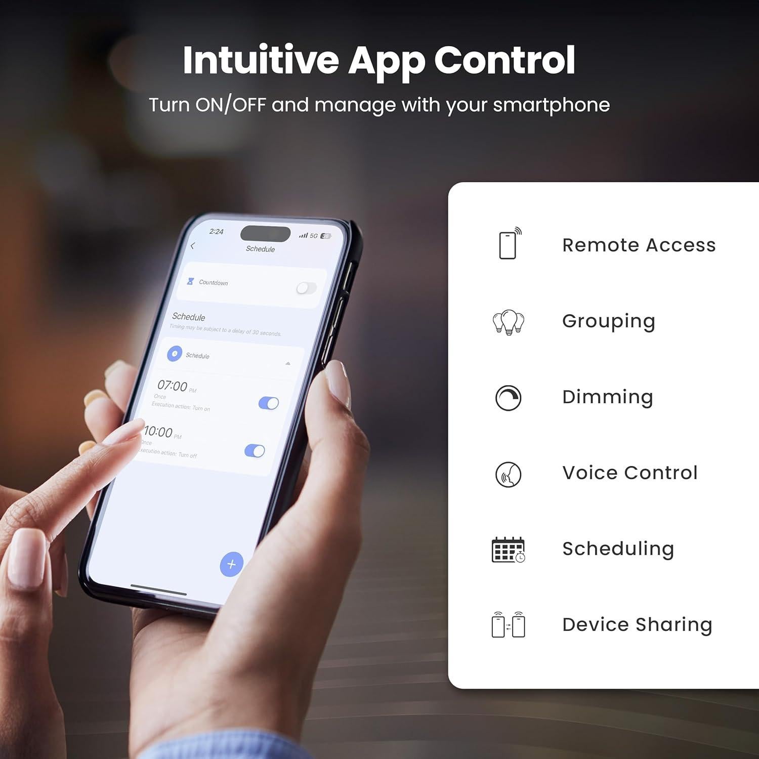 Tira LED Neón Inteligente Feit Electric 3.05m RGBW WiFi