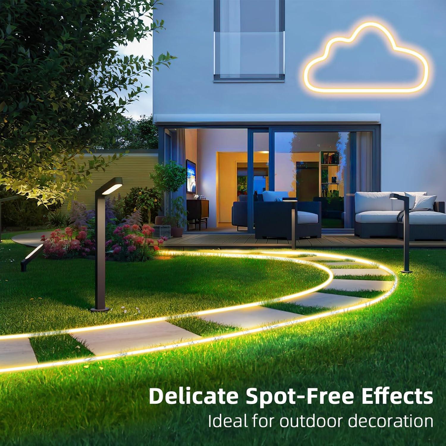 Tira LED Neón Lamomo 10m Blanco Cálido 3000K Regulable IP65