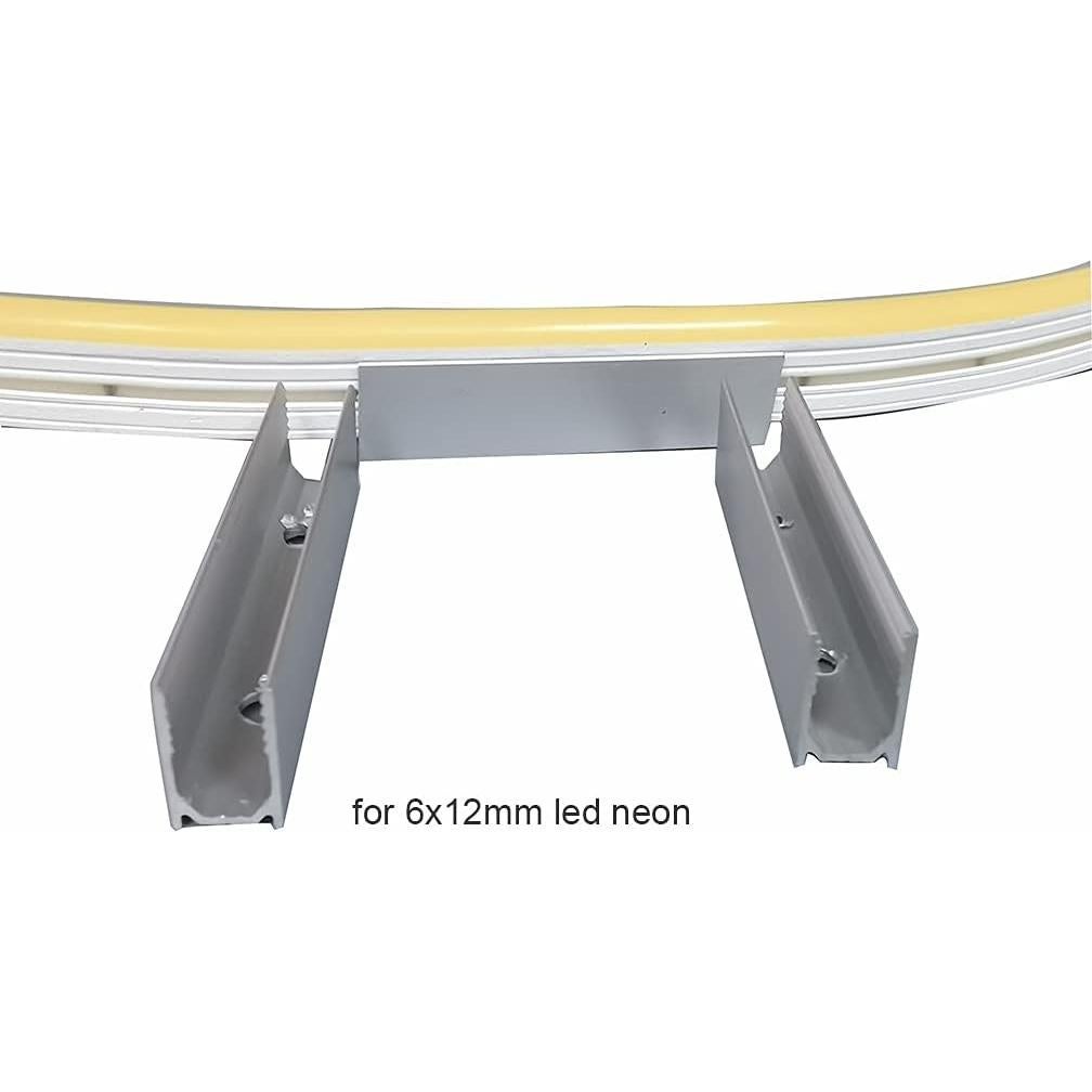 Canales de Montaje LED Neón 50pcs Aluminio 6x12mm