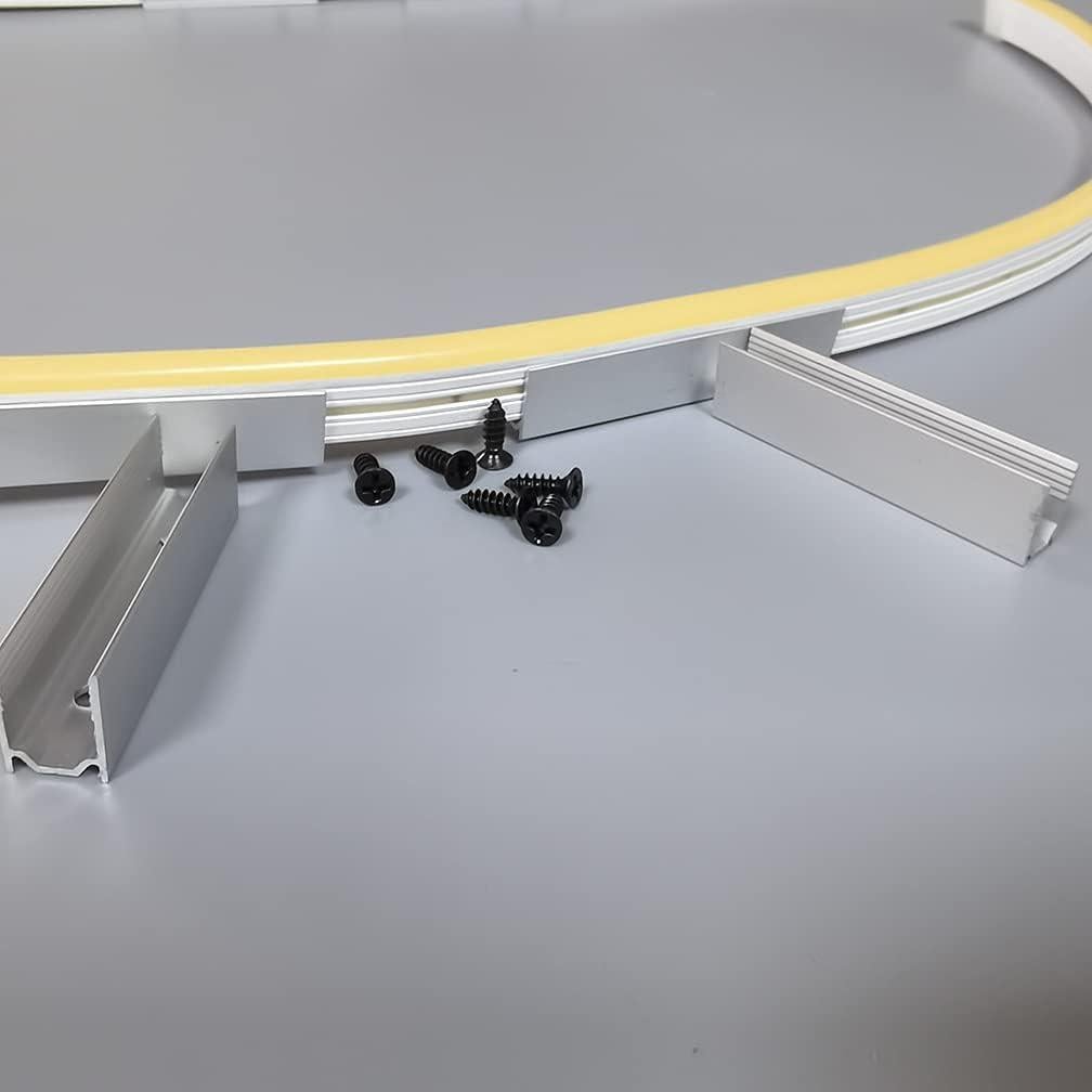 Canales de Montaje LED Neón 50pcs Aluminio 6x12mm