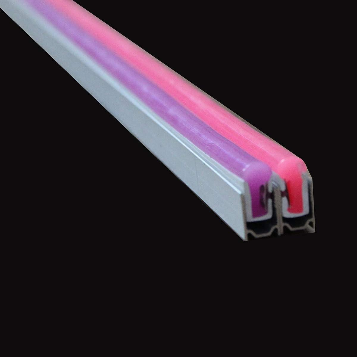 Canales de Montaje LED Neón 50pcs Aluminio 6x12mm