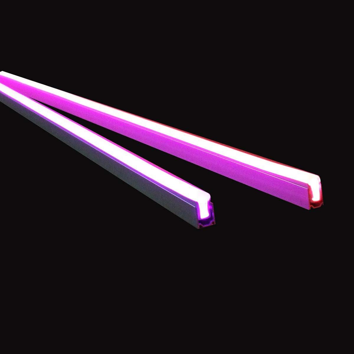 Canales de Montaje LED Neón 50pcs Aluminio 6x12mm