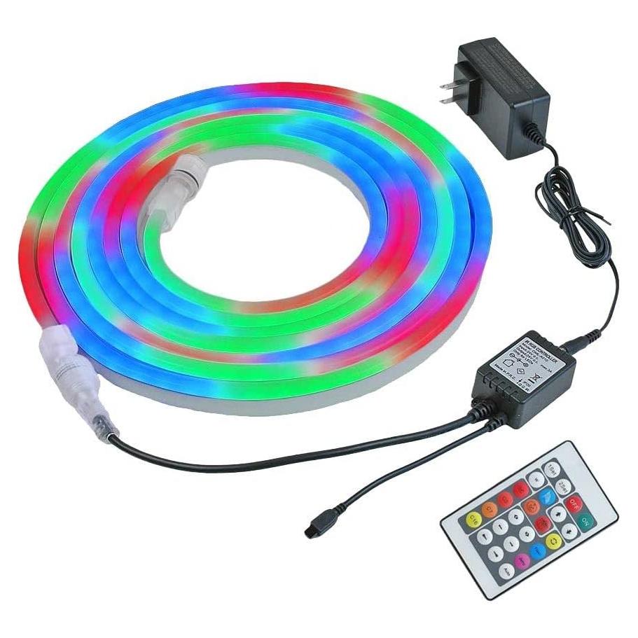 Kit de luces de cuerda LED RGBW Novelty Lights 5m con control remoto