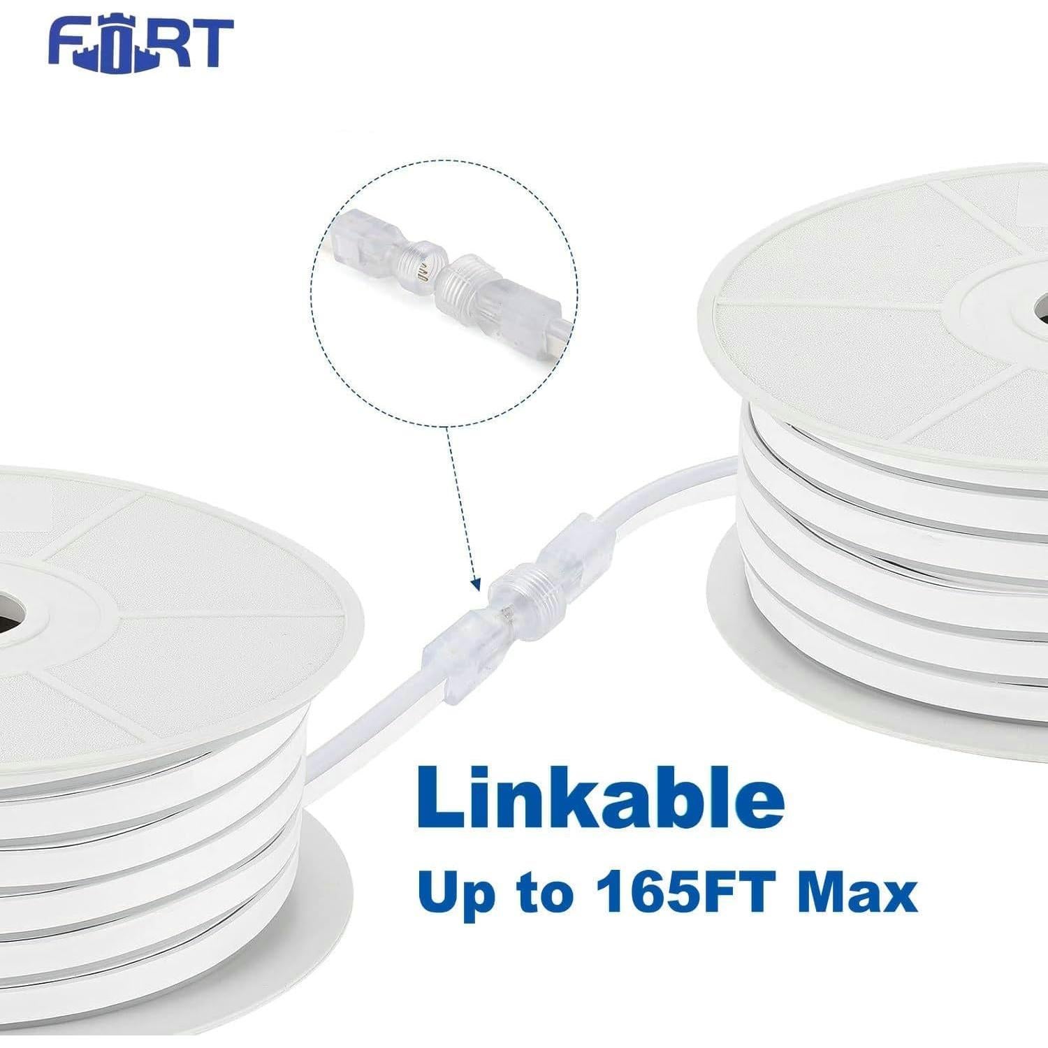 Luz de Neón LED RGB 15M FORT con Control Remoto IP66