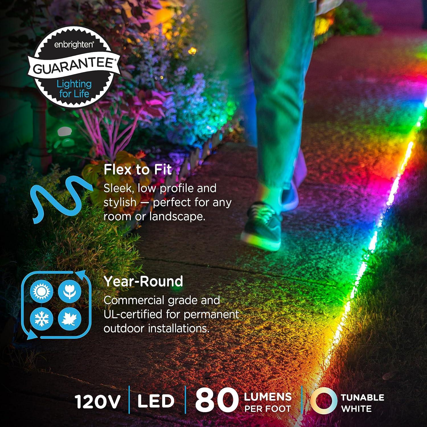 Enbrighten Luz LED Flexible Wi-Fi 7.32m Multicolor Control Voz