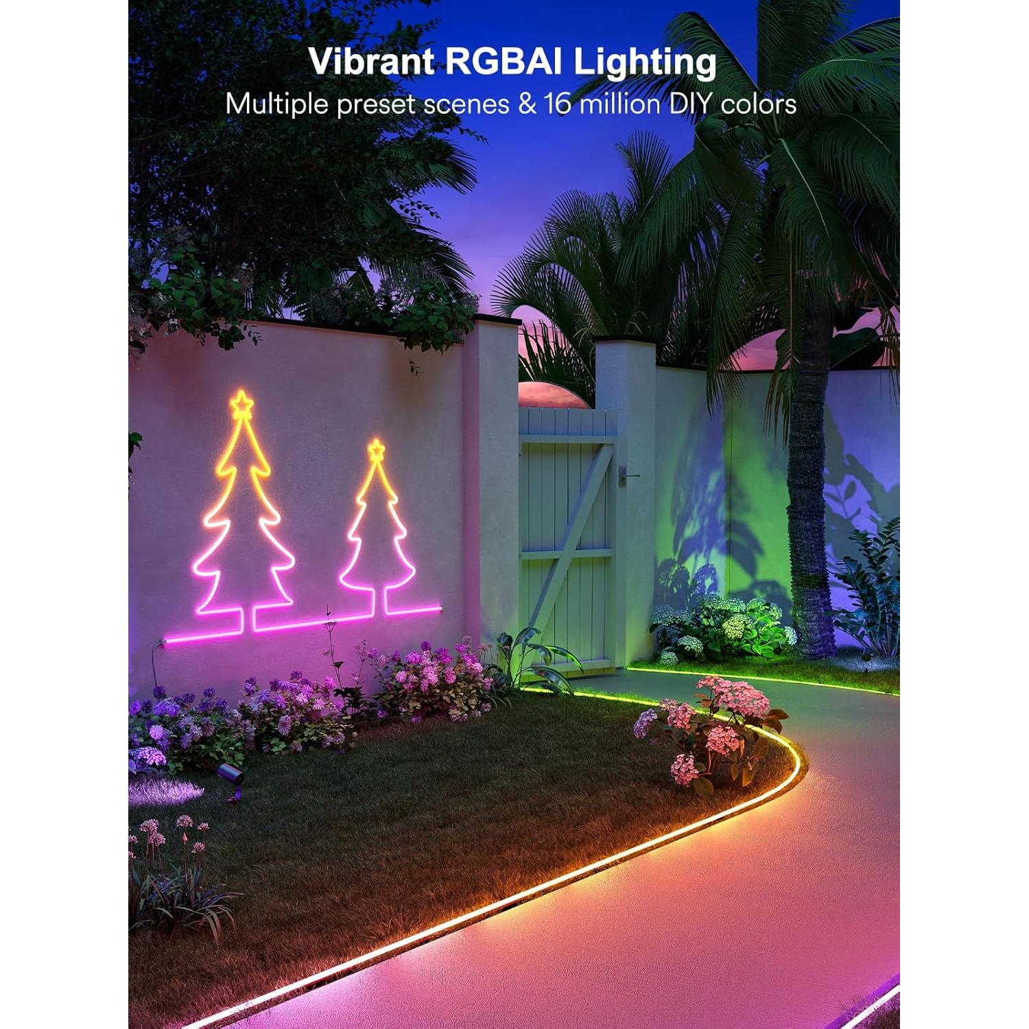 Luces de Neón LED 10m ANGELHALO IP65 Impermeables con Control