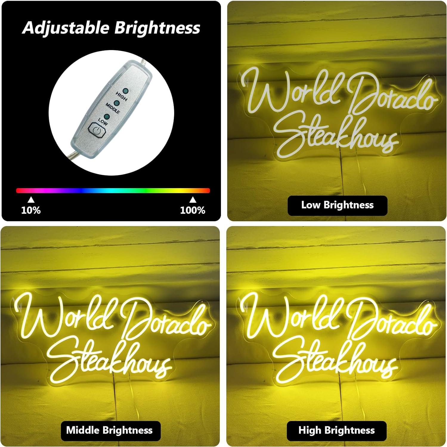 Cartel de Neón Personalizado Brochao 50.8x38 cm LED