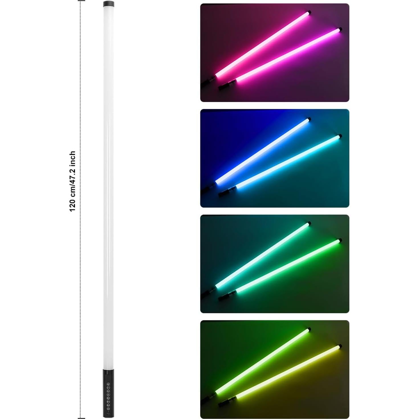 Barra de Luz Neón RGB ZDMDRGB TL-130 4ft Recargable 4800mAh