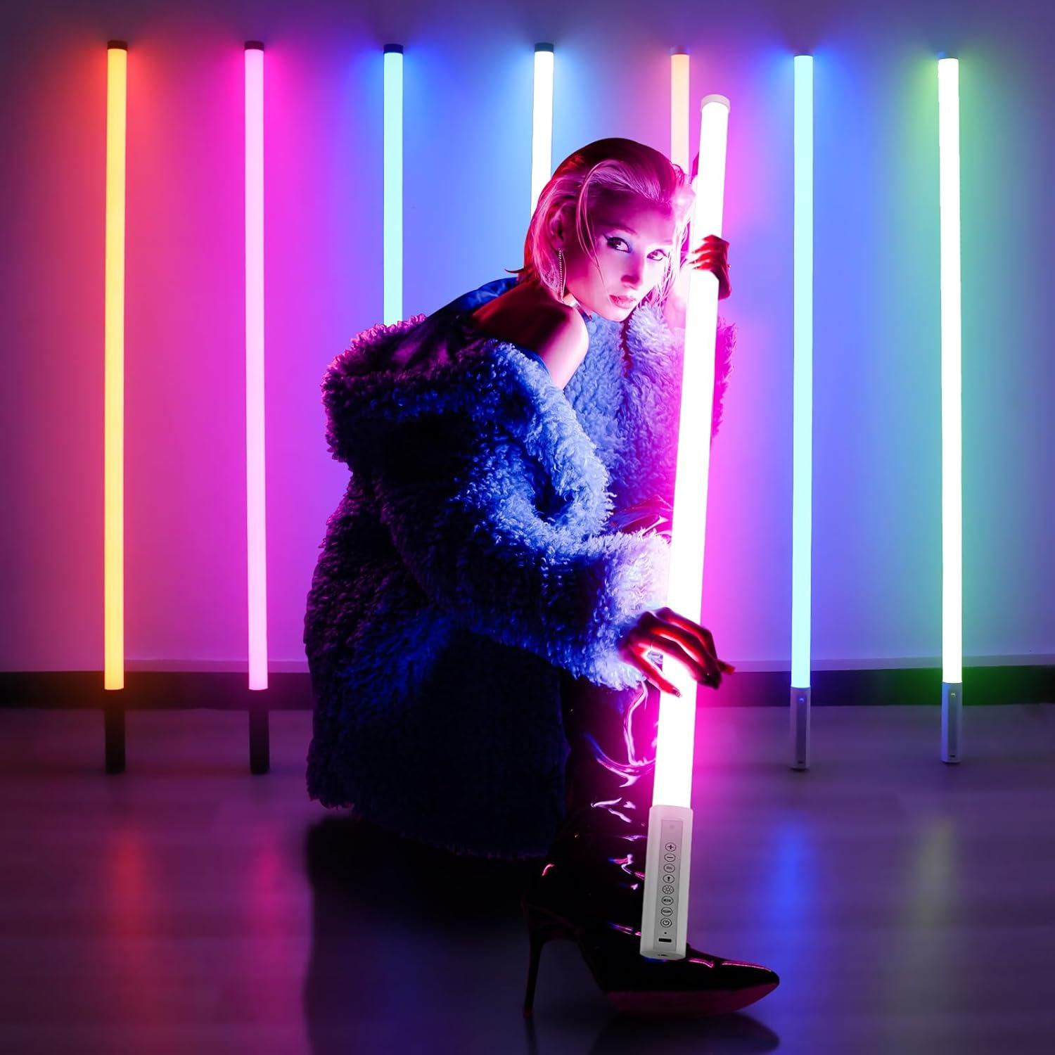 Barra de Luz Neón RGB ZDMDRGB TL-130 4ft Recargable 4800mAh