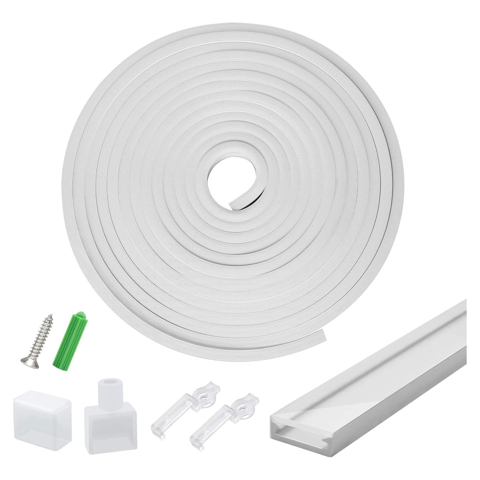 Canal LED de Silicona 5M IP68 para Tira de Luz 10mm LEDLightsWorld