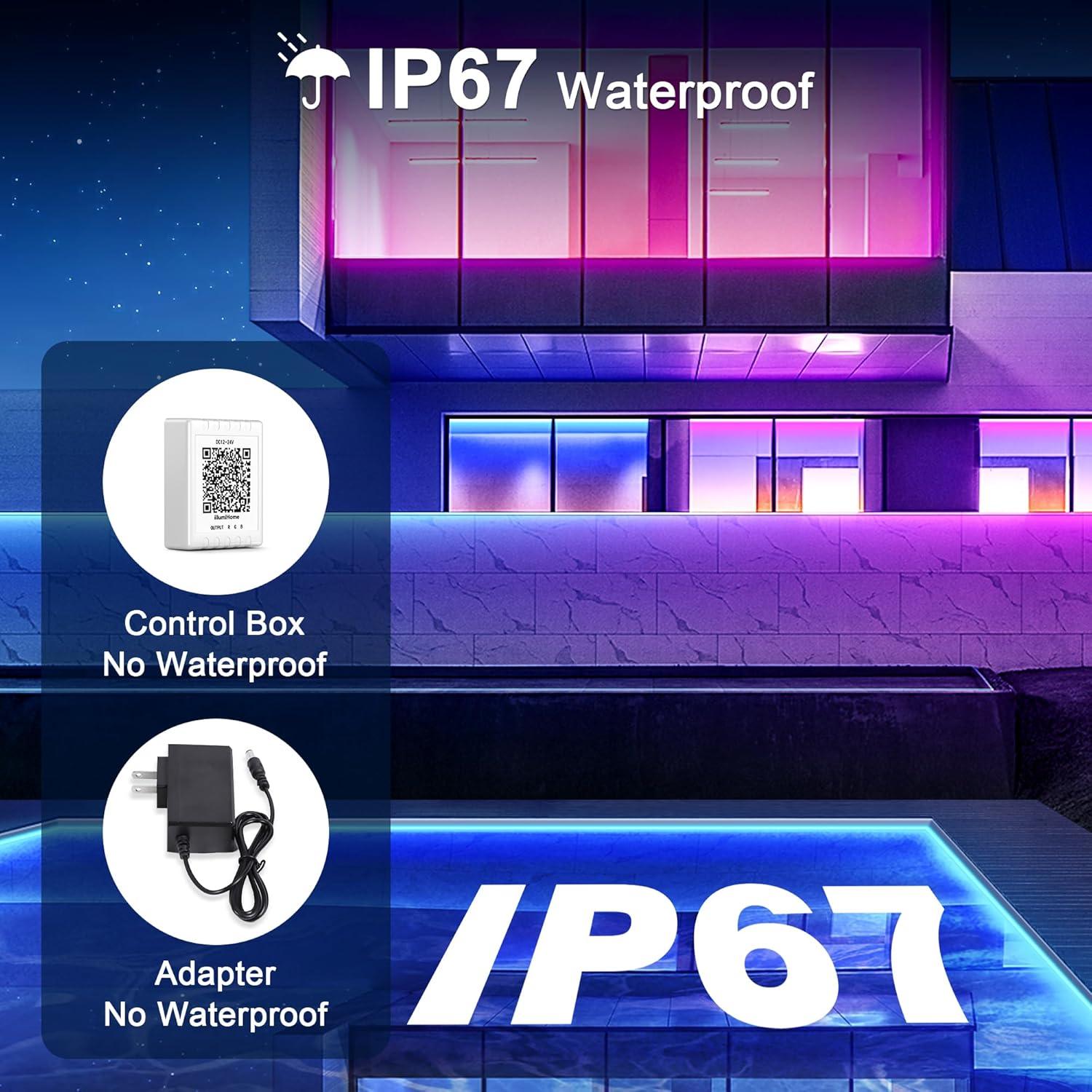 Tira de Luz LED Neón 10M Nexillumi RGB IP67 Control Remoto