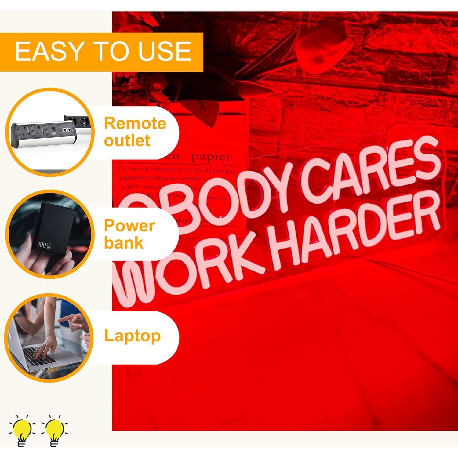 Letrero de Neón Motivacional Allball USB 40x13 cm