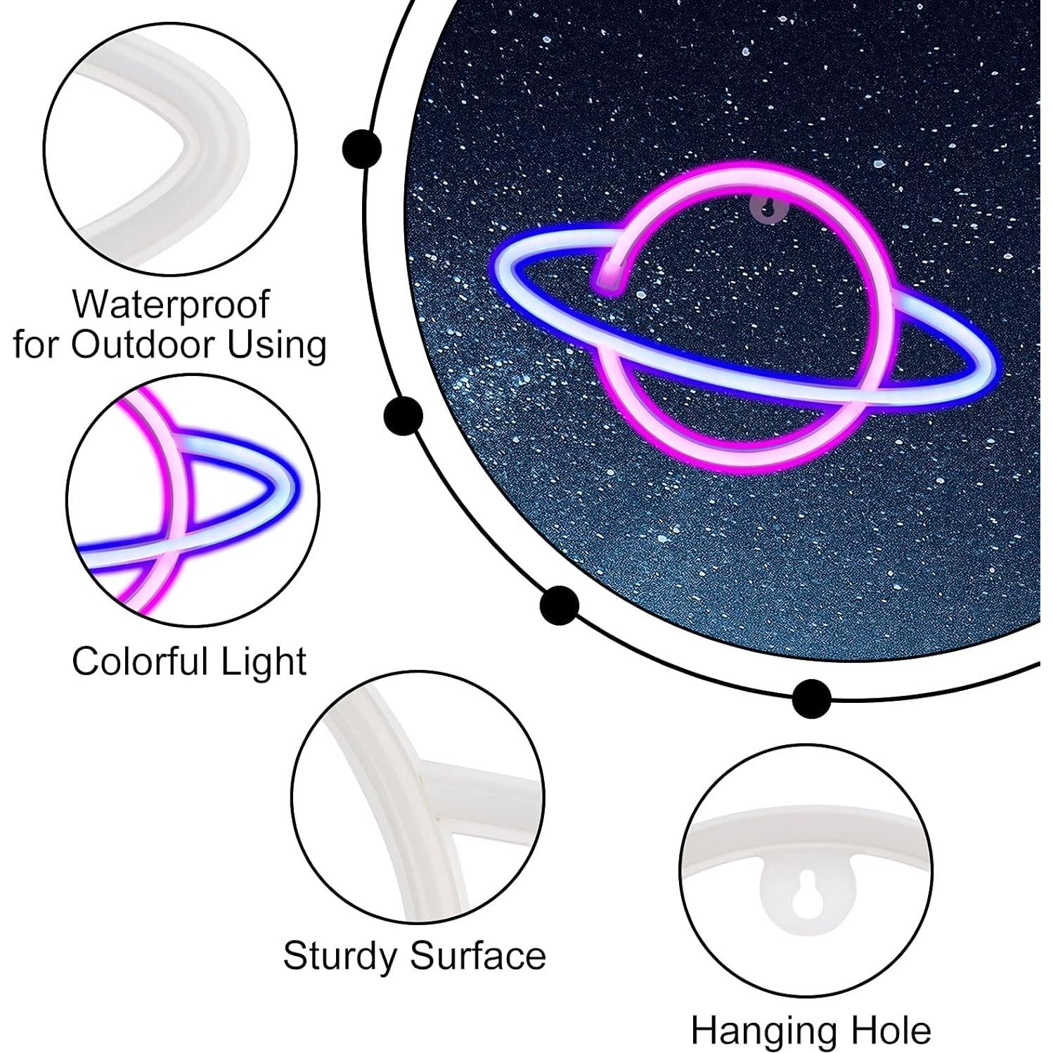 4 Pcs Luces de Noche Neón ZYP - Decoración Moderna LED