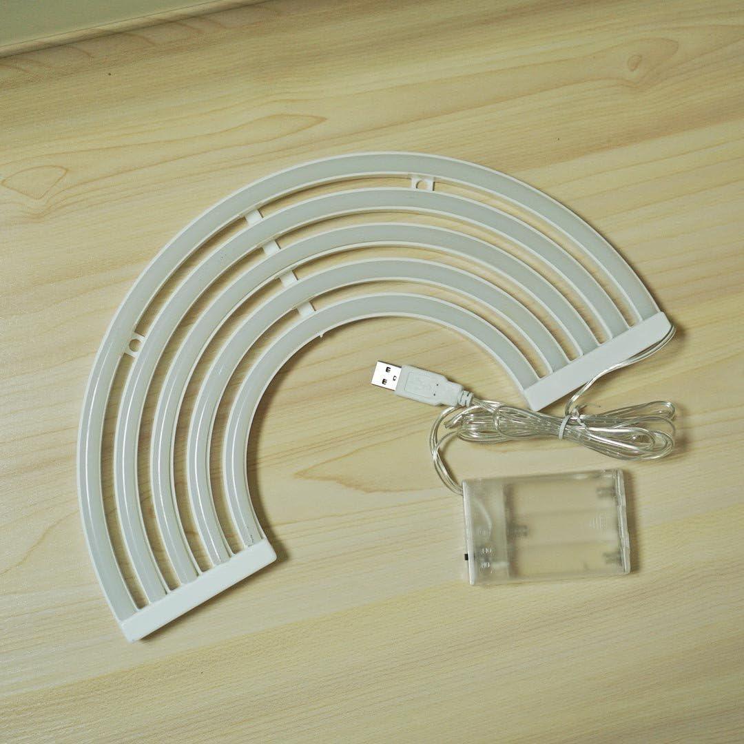 Luz de Neón Arcoíris NiniTe, LED USB/Batería, 30 cm