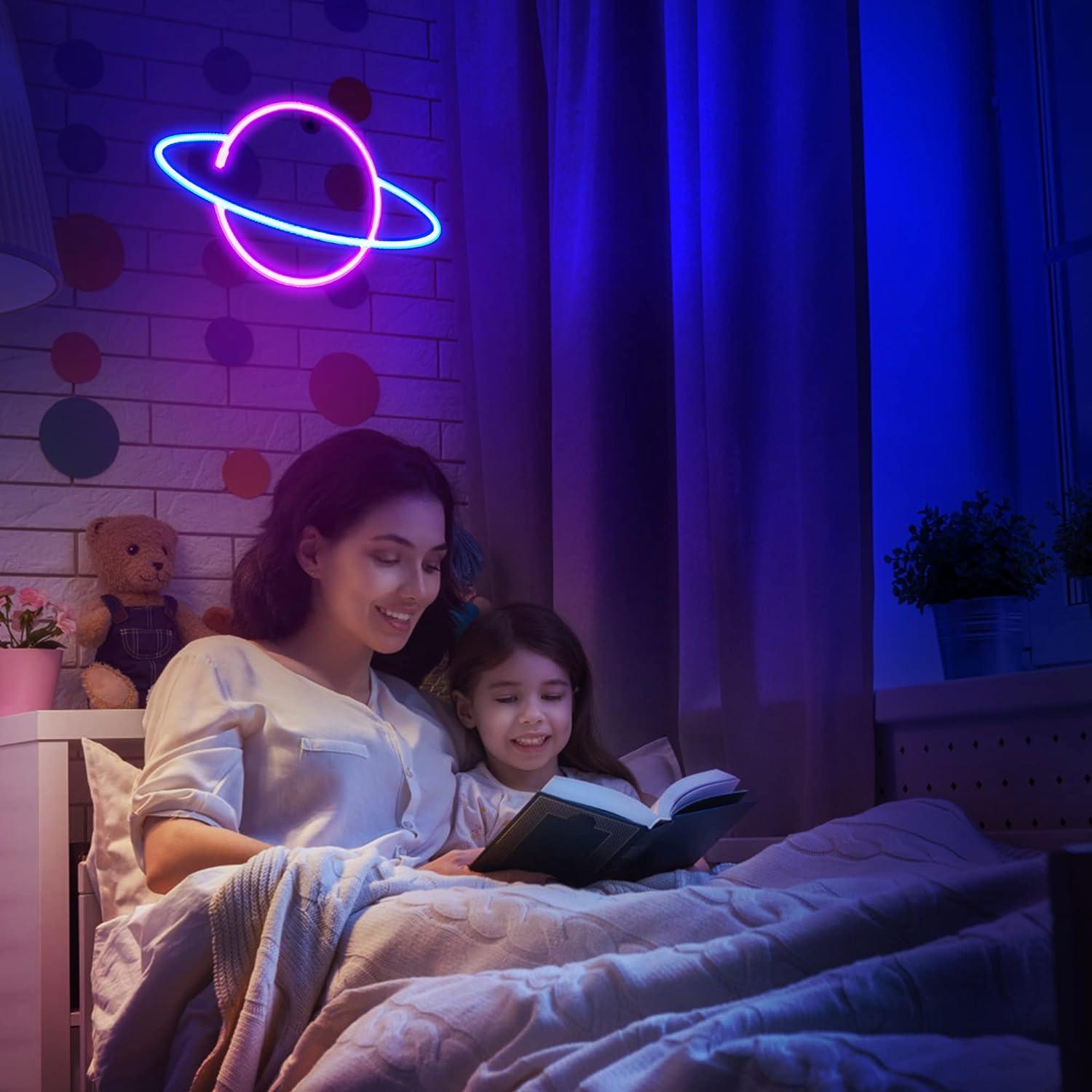 Carteles de Neón LED Sofunii 3PCS Espacio Alienígena Cohete