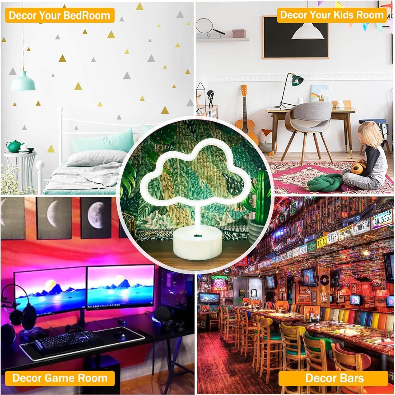 Luz de Nube LED VIFULIN Blanca para Decoración de Dormitorio