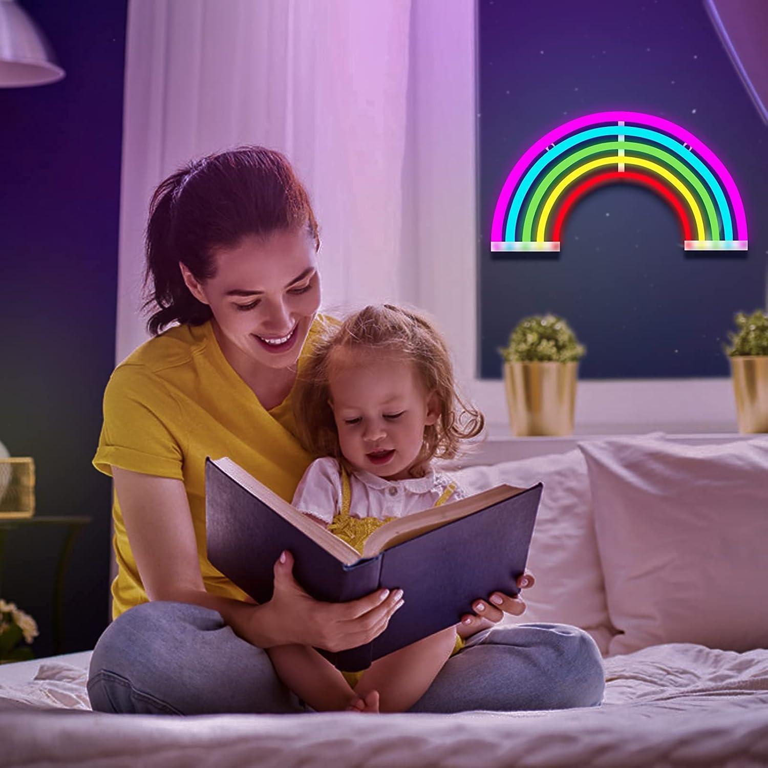 Lámpara de Neón Arcoíris ENUOLI 30.5x17.8 cm USB/Batería