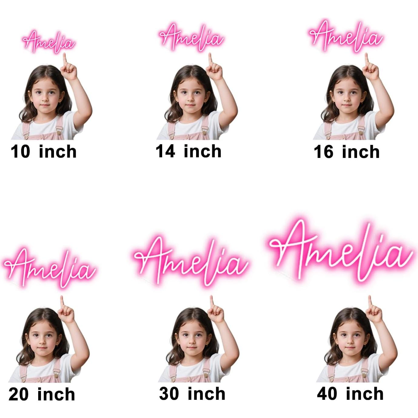 Cartel de Neón Personalizado LED AIOMBVY 50.8x30 cm