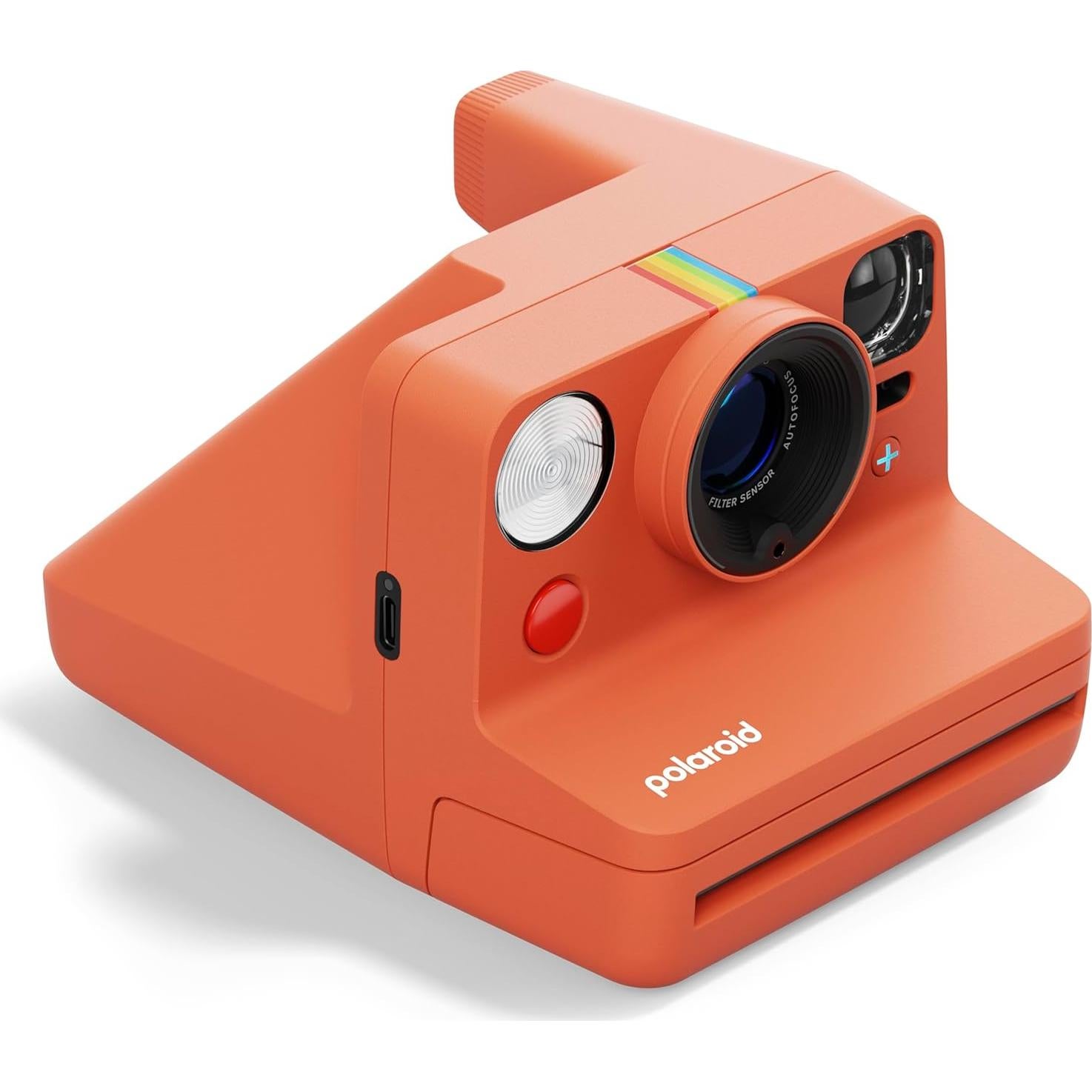Polaroid Now+ 3rd Generation I-Type Instant Film Camera - Bluetooth Connected App Controlled - Coral - Camera Only No Film (9162)