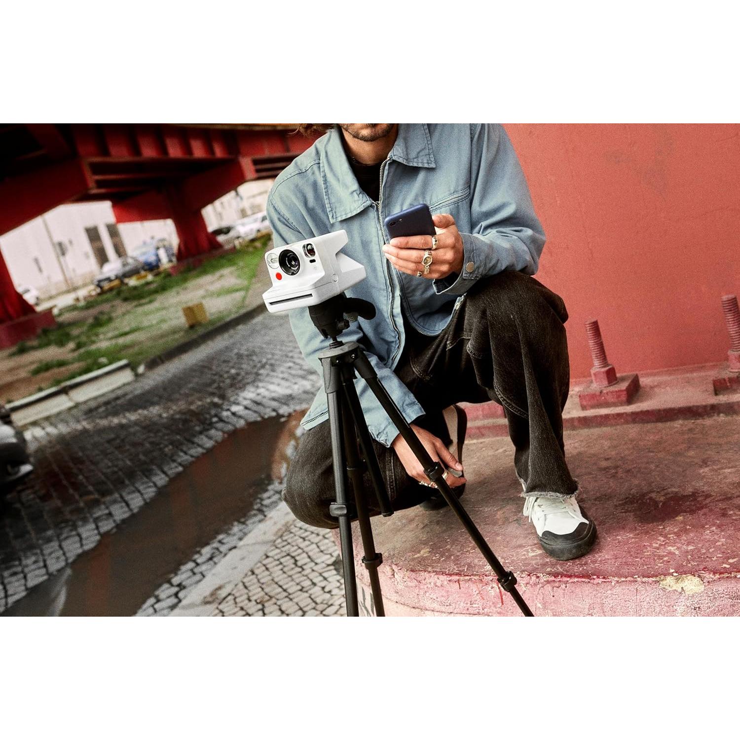 Polaroid Now+ 3rd Generation I-Type Instant Film Camera - Bluetooth Connected App Controlled - Coral - Camera Only No Film (9162)