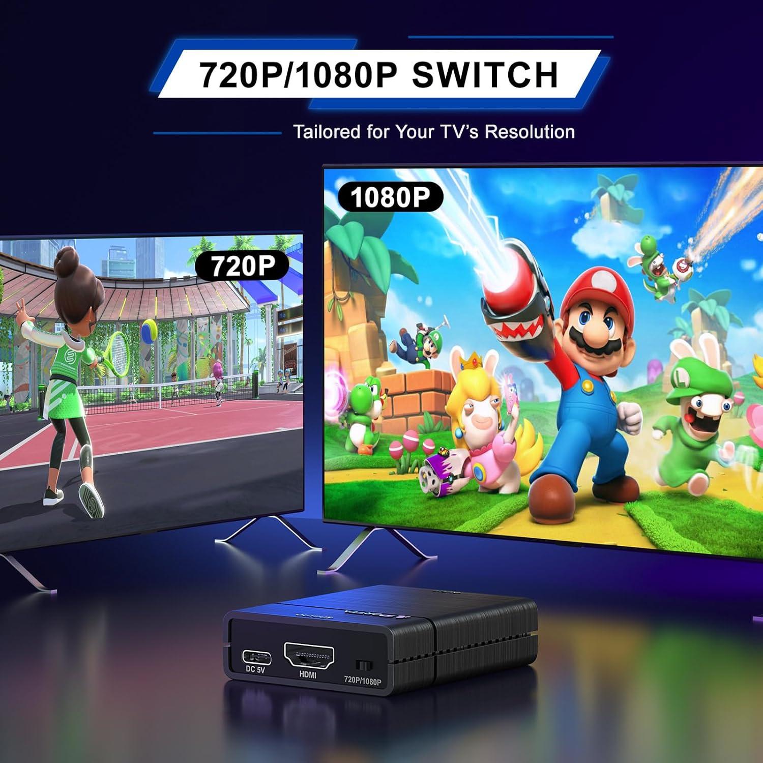 Convertidor de AV a HDMI 1080P Portta - RCA a HDMI