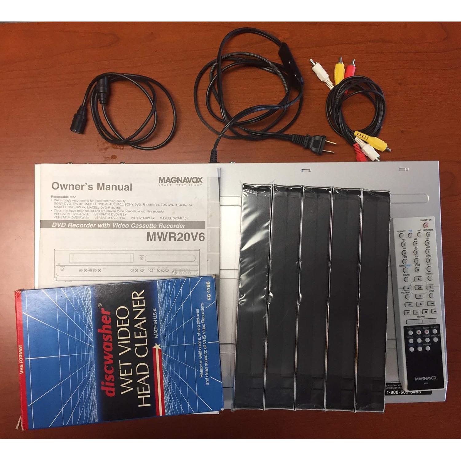 Magnavox MWR20V6 DVD Recorder / VCR Combo