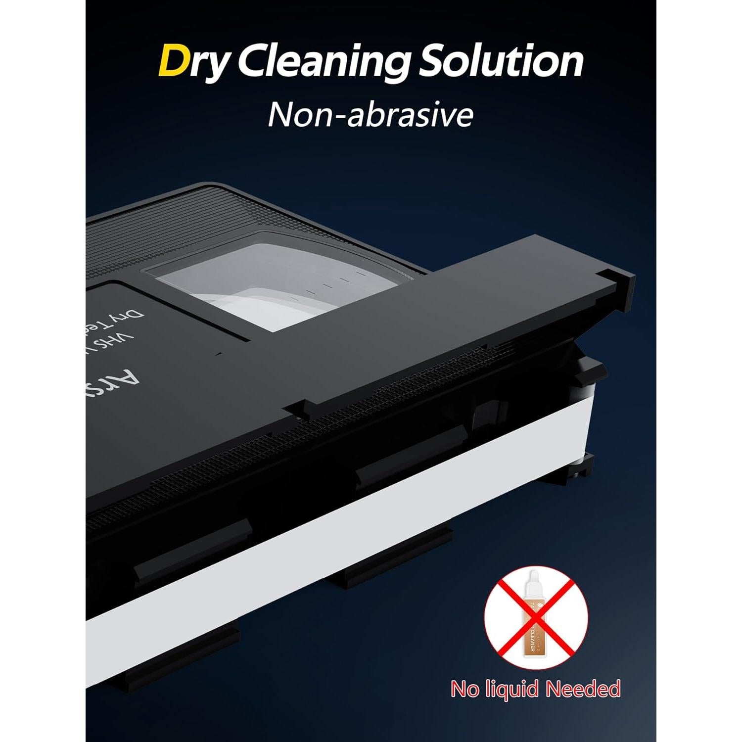 Arsvita VHS/VCR Head Cleaner, Video Head Cleaning Kit for VHS/VCR Players, Dry