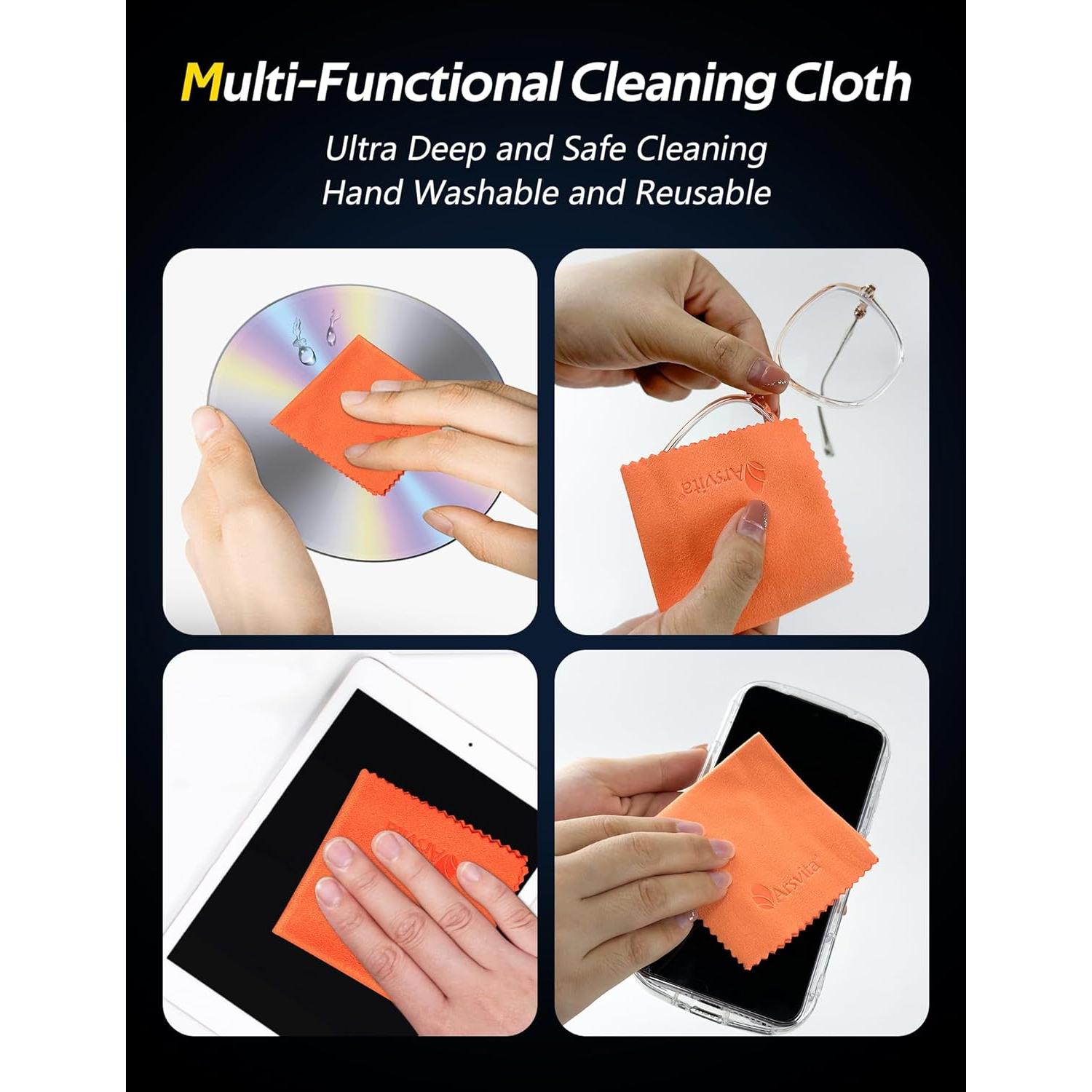 Arsvita VHS/VCR Head Cleaner, Video Head Cleaning Kit for VHS/VCR Players, Dry