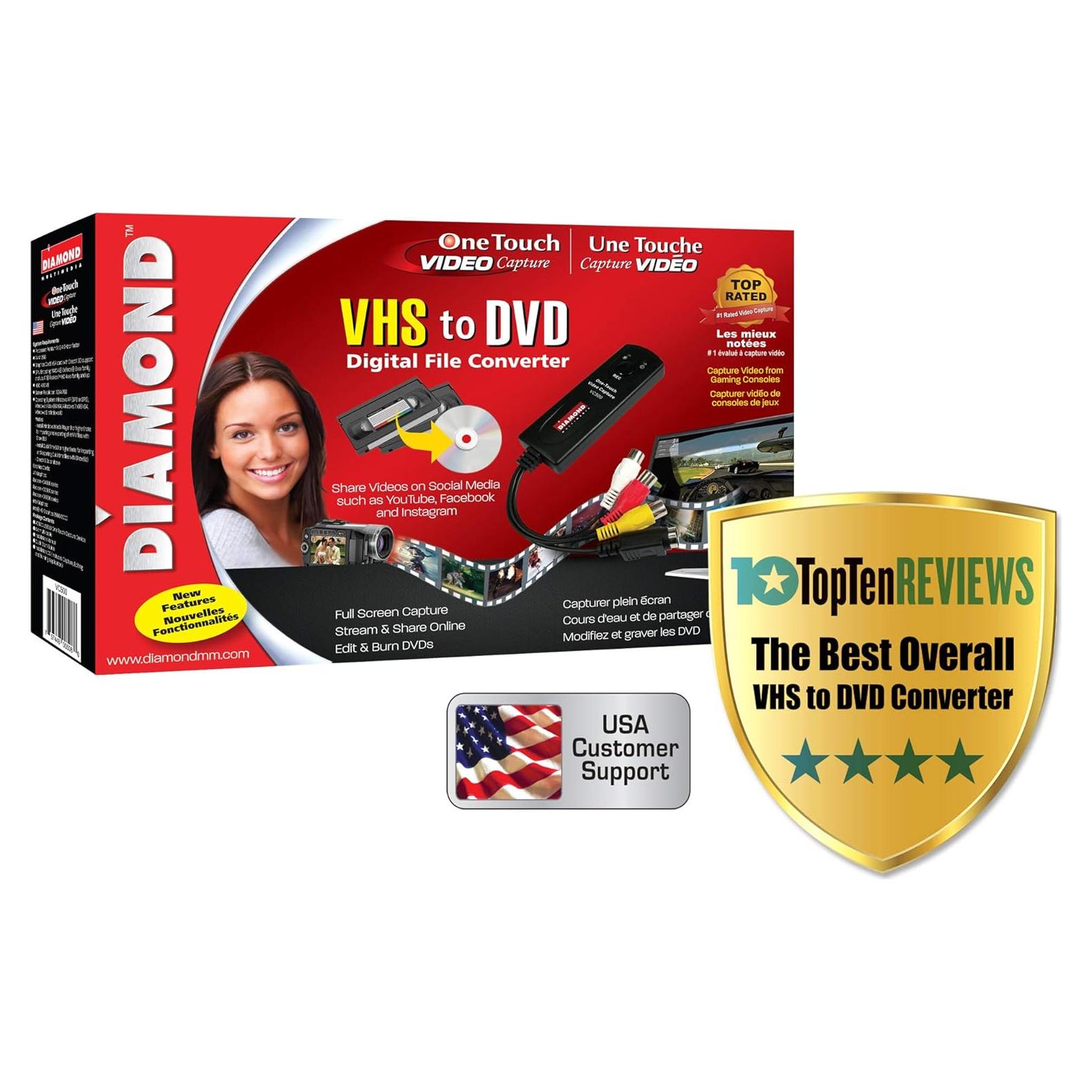 Convertidor de Video Diamond VC500 USB a Digital VHS DVD