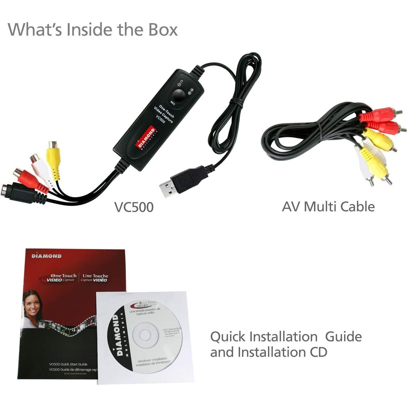 Convertidor de Video Diamond VC500 USB a Digital VHS DVD