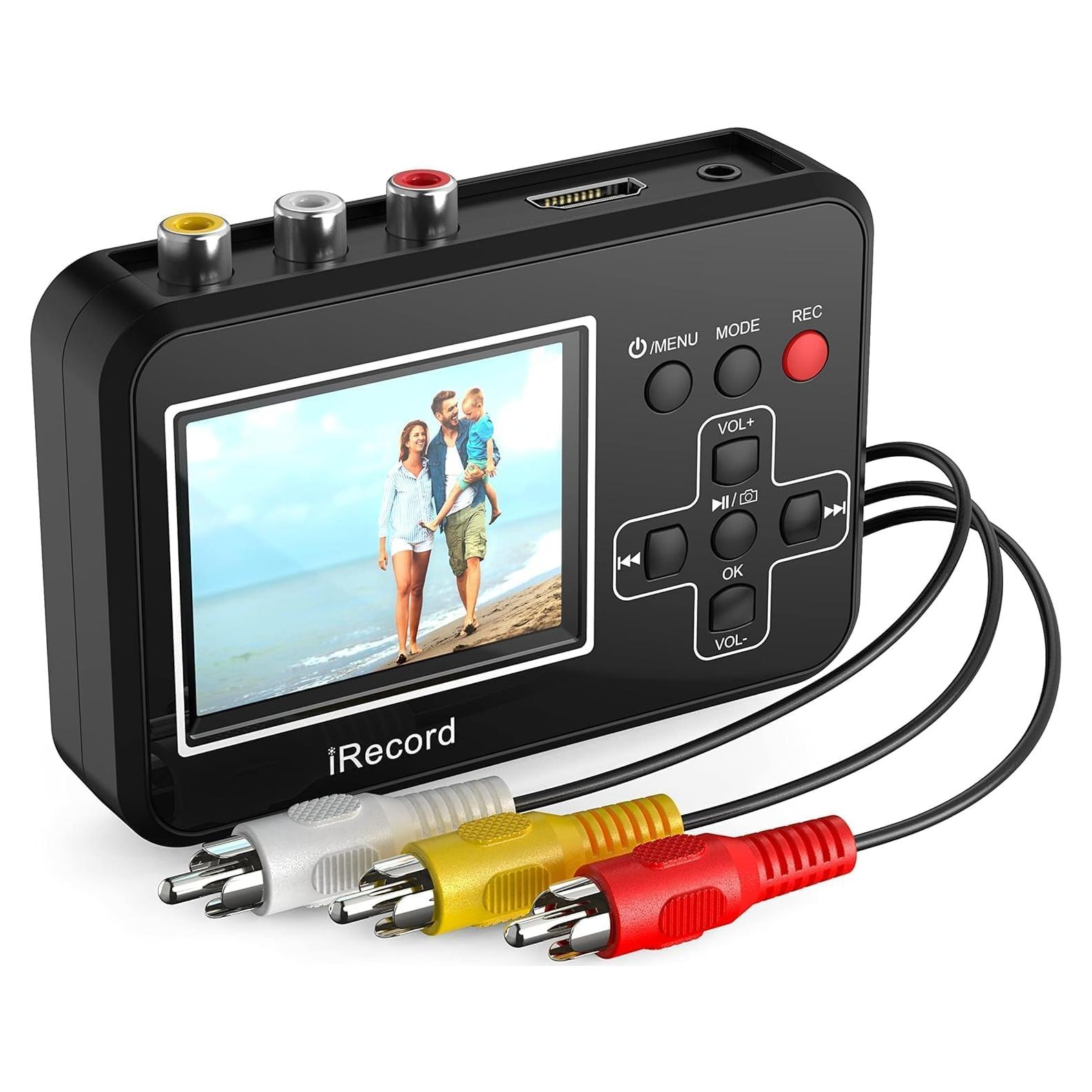 VHS to Digital Converter, Mini Video Capture Device, Record Video from DVD, VCR's, VHS Tapes, Hi8, RCA, TV Box, Camcorder and Gaming Systems