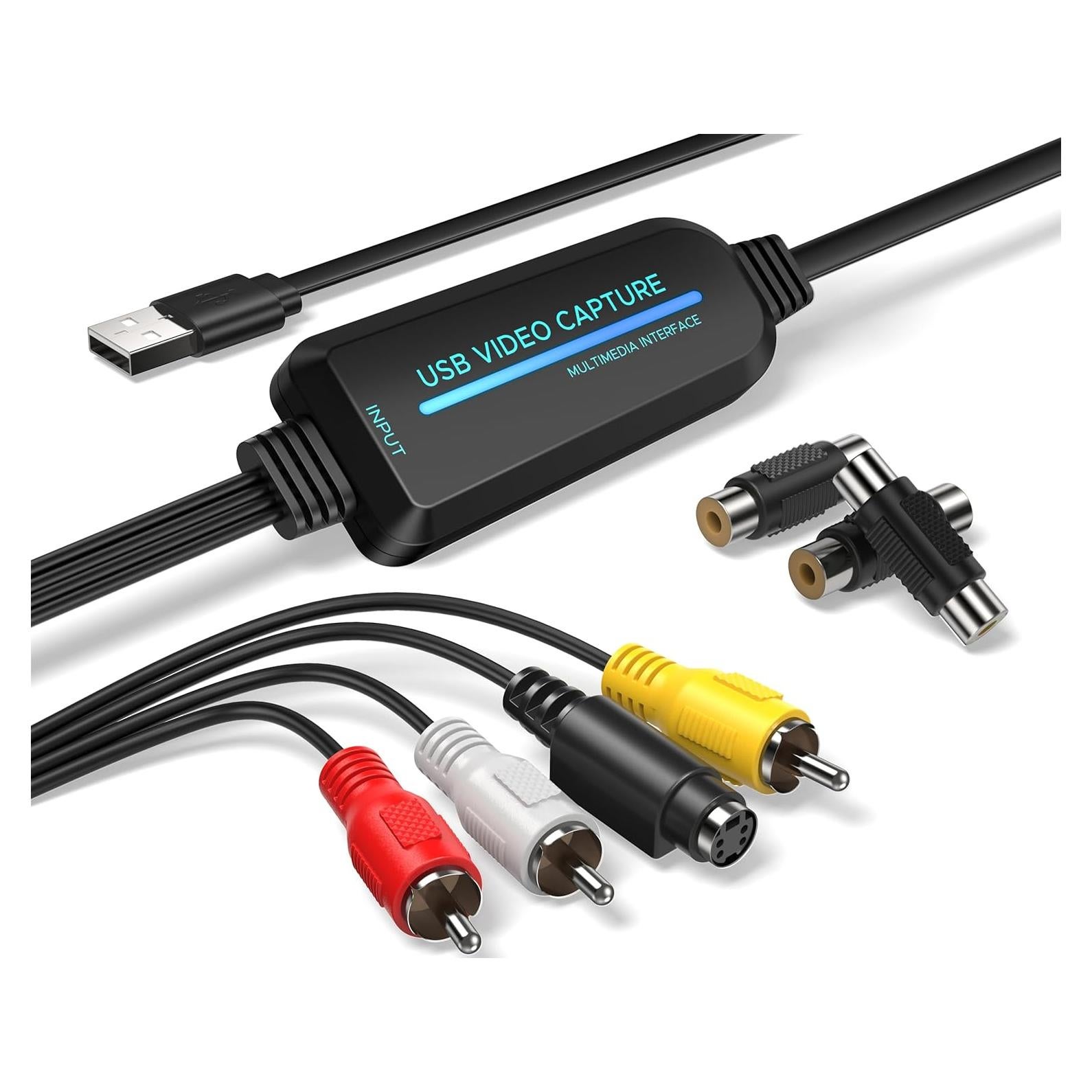 Convertidor de VHS a Digital Fulfalic - Captura USB 2.0 1080p