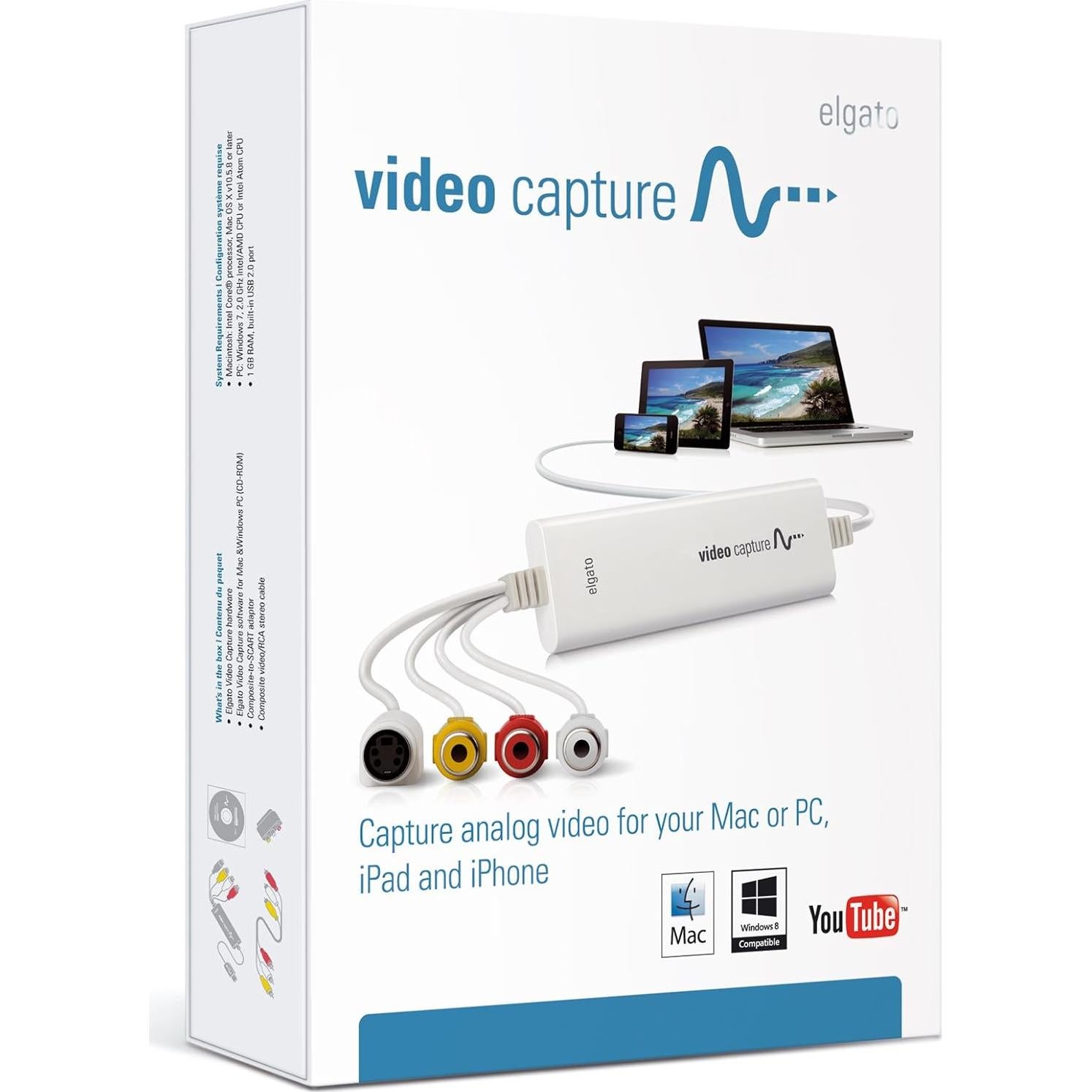 Elgato Video Capture - Dispositivo USB 2.0 para Digitalizar Video