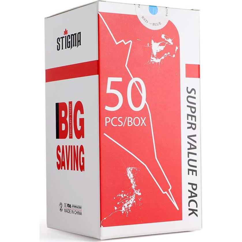 Agujas de Tatuaje Desechables STIGMA #10 Bugpin 50Pcs