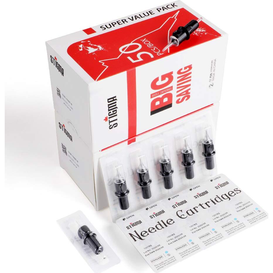 Agujas de Tatuaje Desechables STIGMA #10 Bugpin 50Pcs